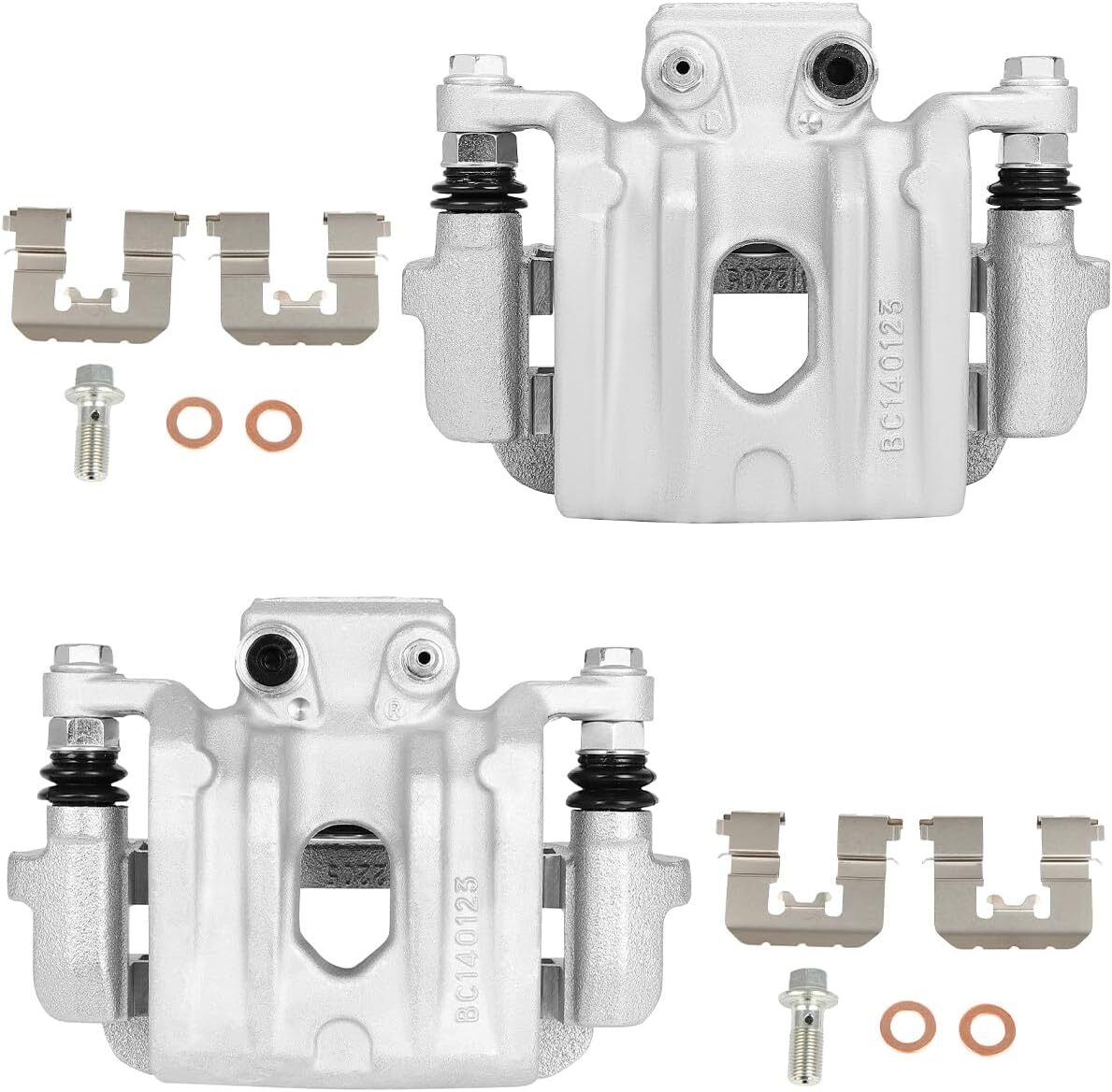 cciyu 19B6271S 19B6270S Rear Left & Right Brake Calipers With Bracket For