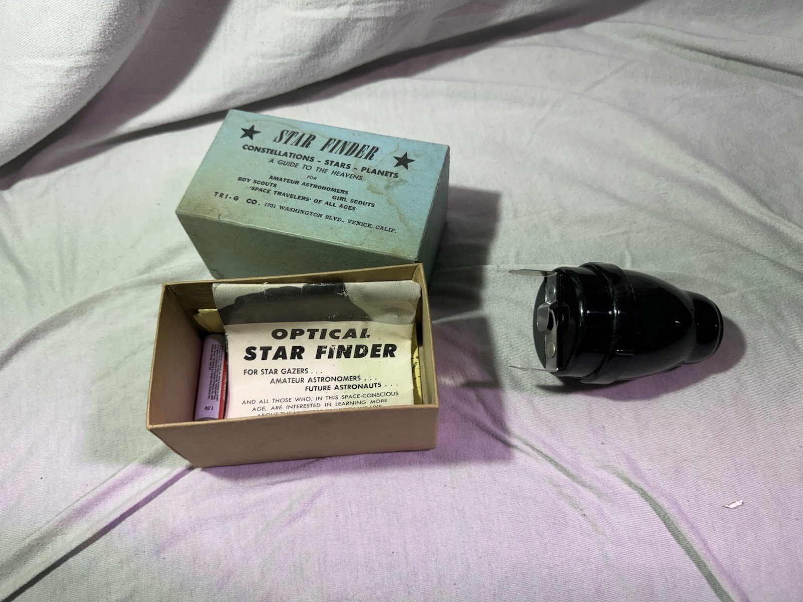 Vintage 1960s Optical Star Finder Astro-Explorer Star Gazing Toy Boy Scout Parts