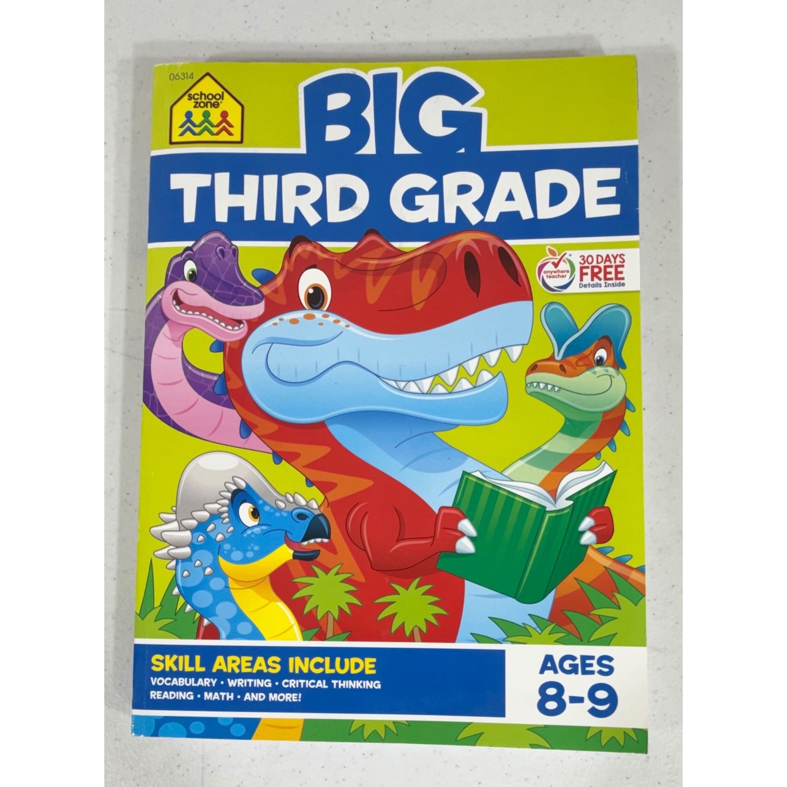 3rd Grade Workbook Lot 8pc Math Grammar Writing Spelling Scholastic School Zone