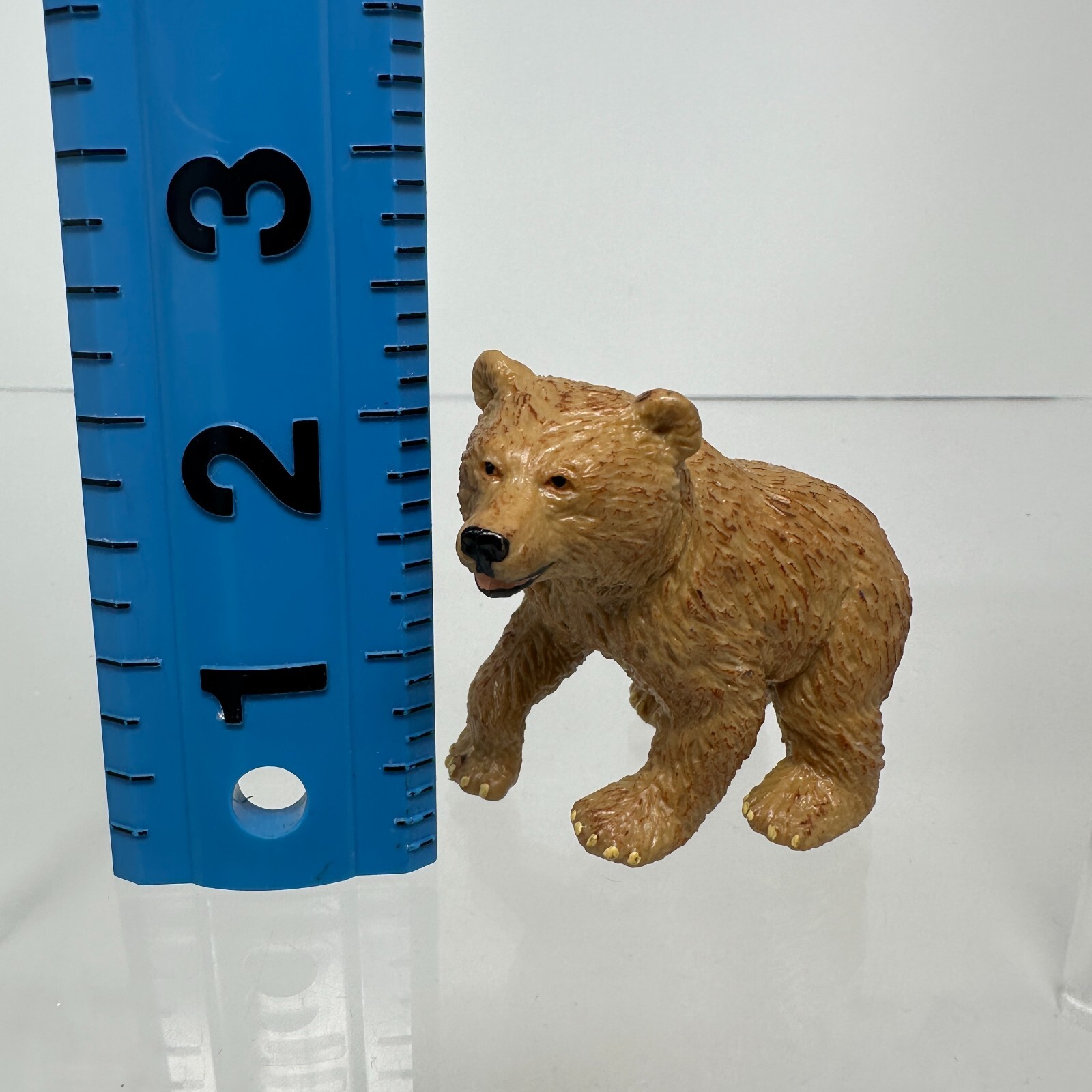 Safari Ltd Brown Bear Cub Wildlife Animal Figure Toy Figurine 1995 2.5″ Vintage