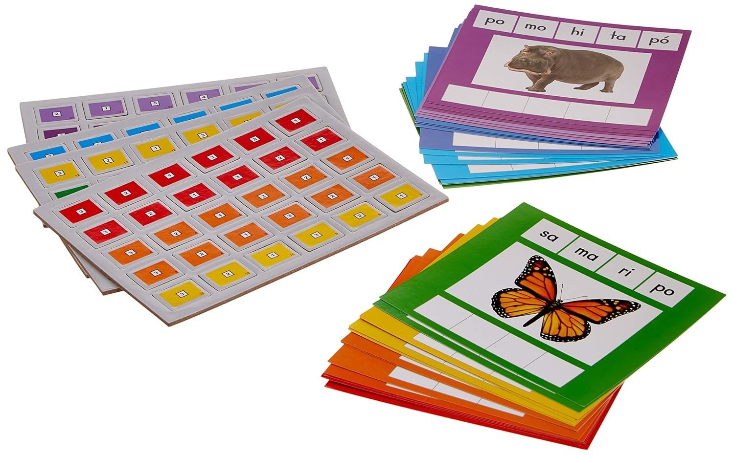 Mixed Up Syllables Mezcla de silabas 30 mats 114 tiles NEW Really Good Stuff