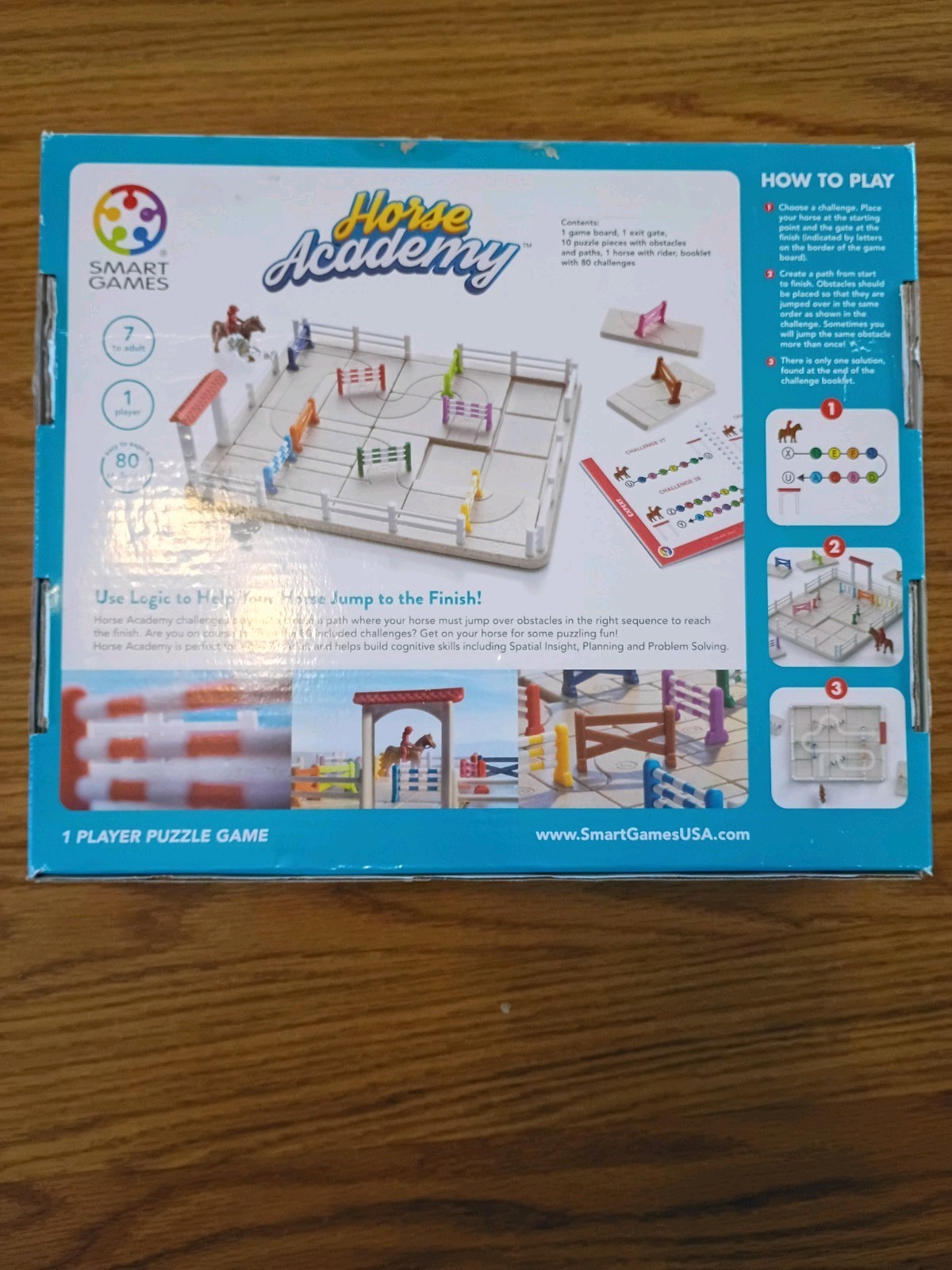 SmartGames Horse Academy Path-Building Game with 80 Challenges Ages 8 and Up