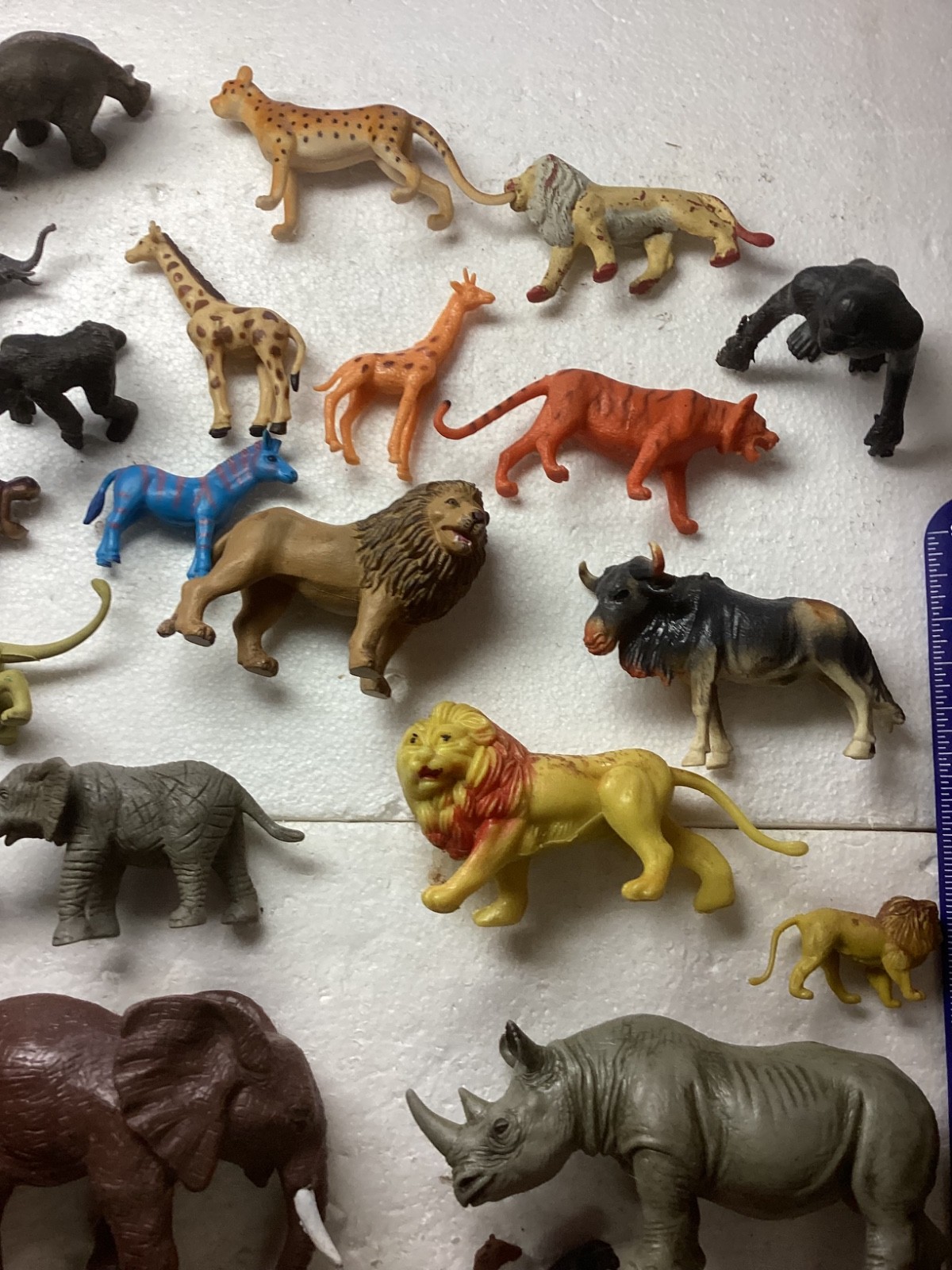 Vintage Mixed Plastic Safari Zoo Jungle Wild Animals Lot of 53.