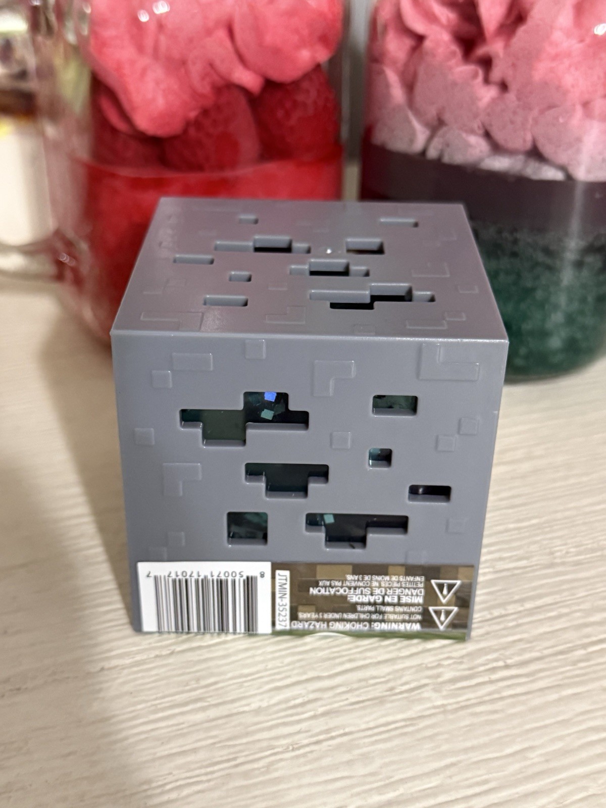 New MINECRAFT JELLY CUBES – RARE Teal Viral Squishy Nee Doh Ish Type Fidget