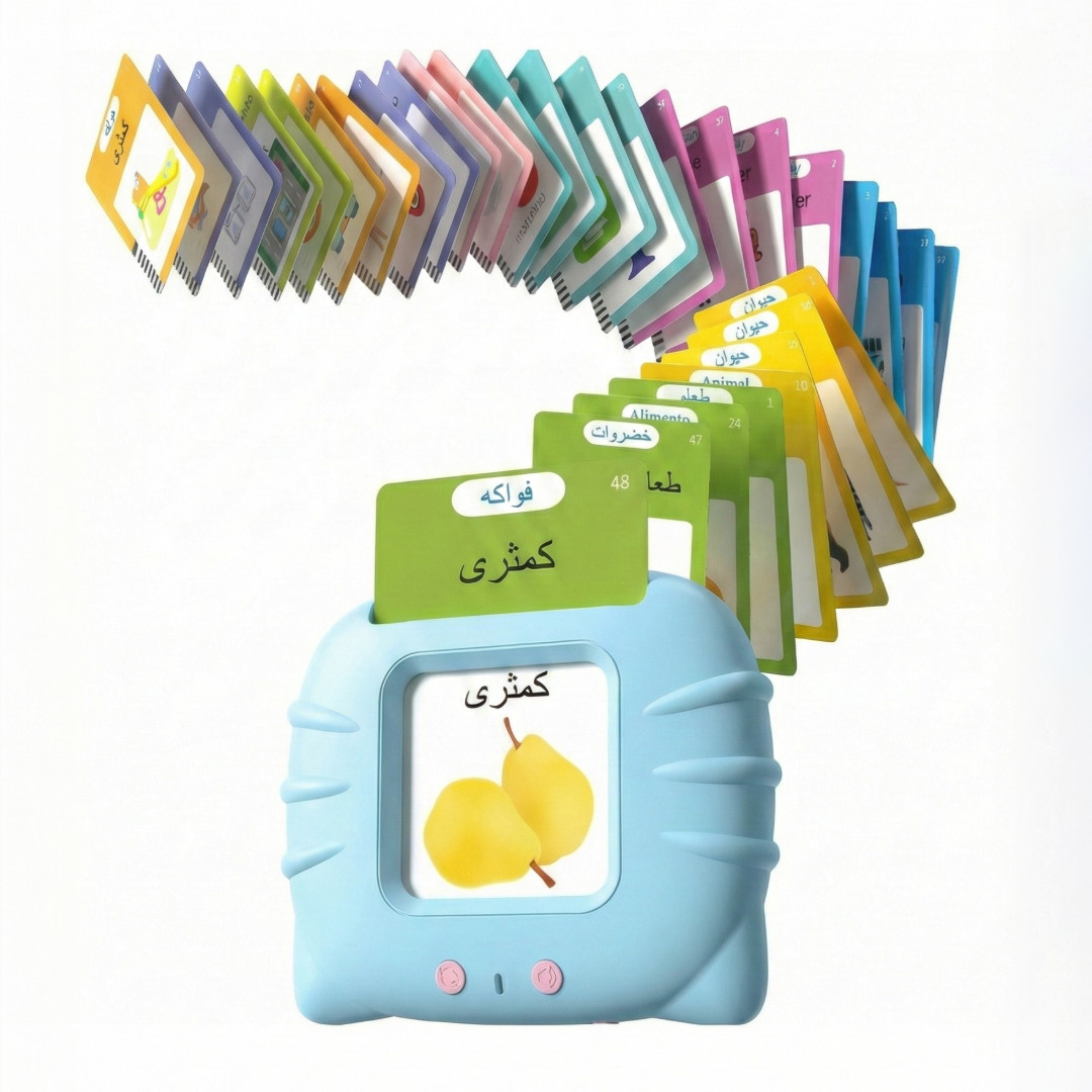 Arabic English Talking Flash Cards for Toddlers 510 Words Speech Learning Toy