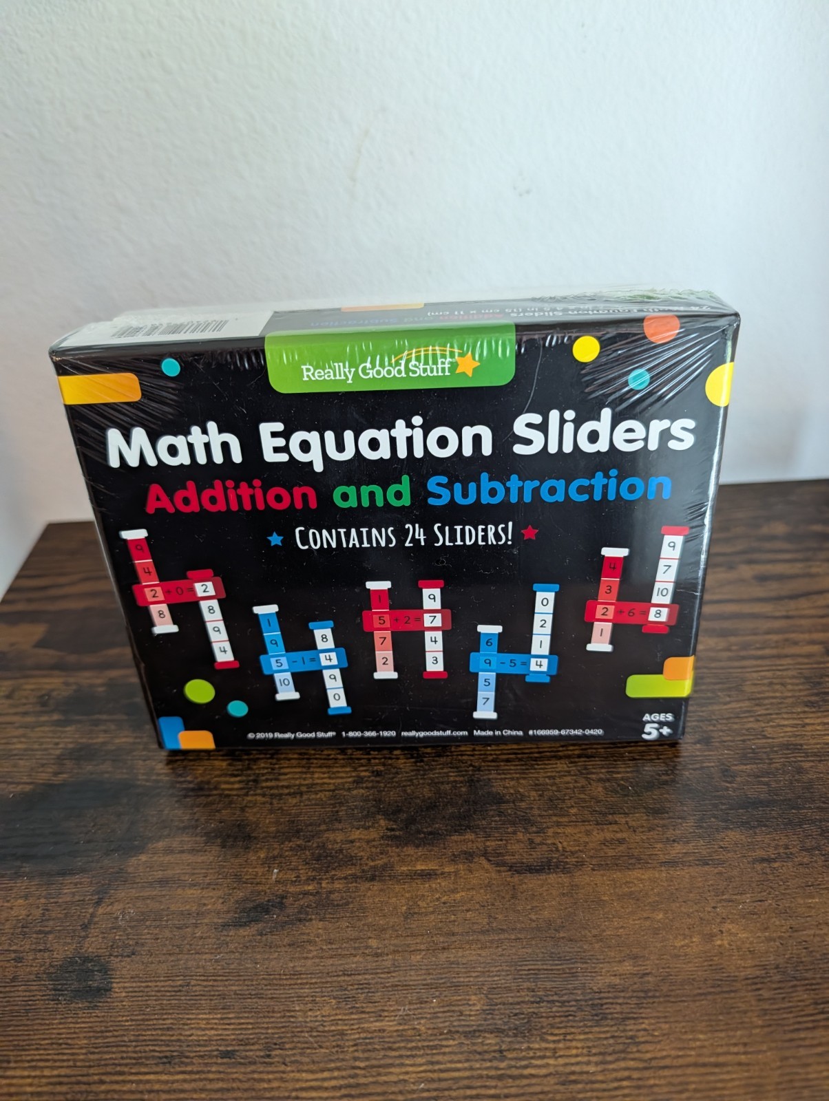 Really Good Stuff Math Equation Sliders designed for addition and subtraction…