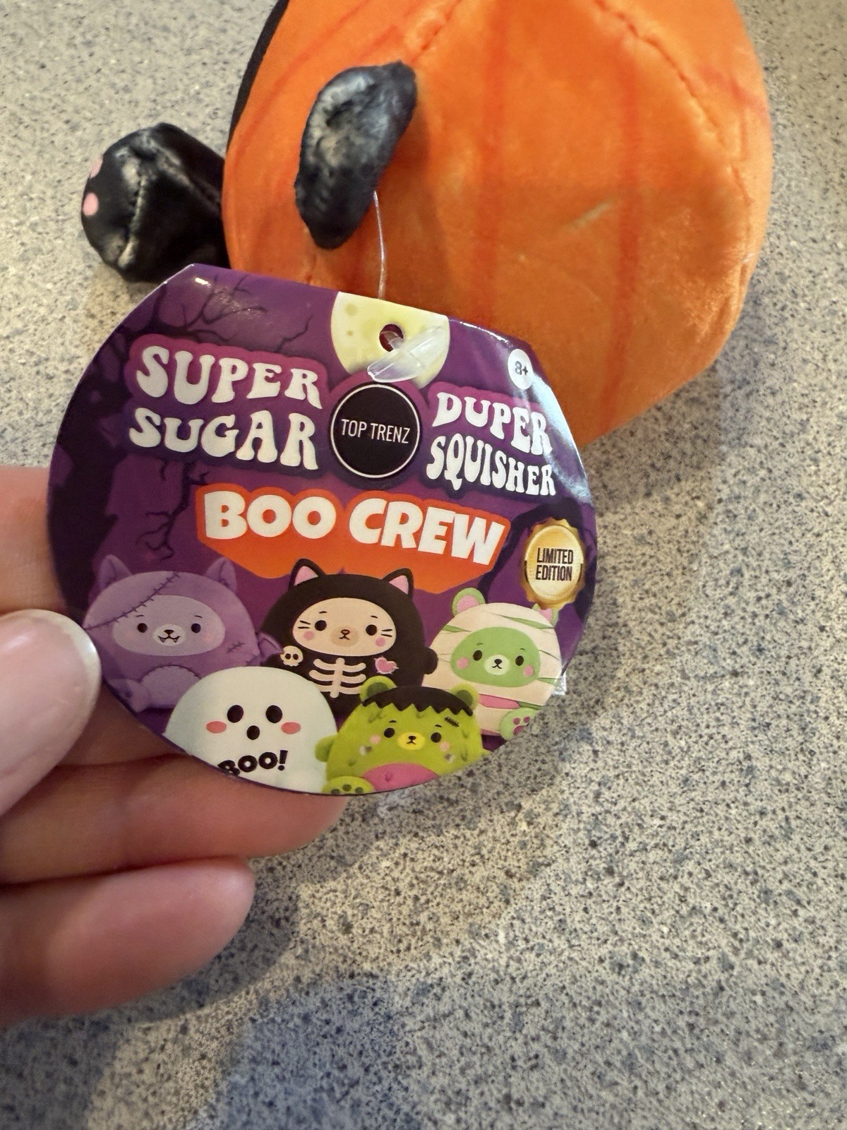 New Squishy Boo Crew Halloween Super Duper Sugar Squishers Goo Pumpkin Black Cat