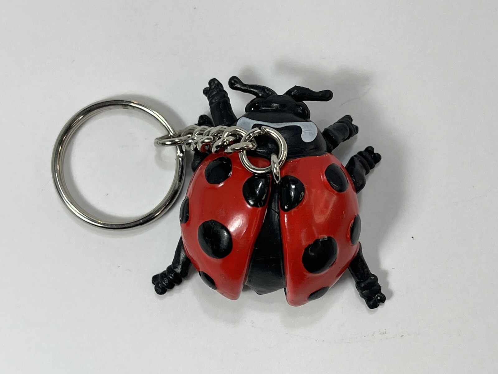 Vintage Safari LTD Ladybug Keychain Figure Toy 1995