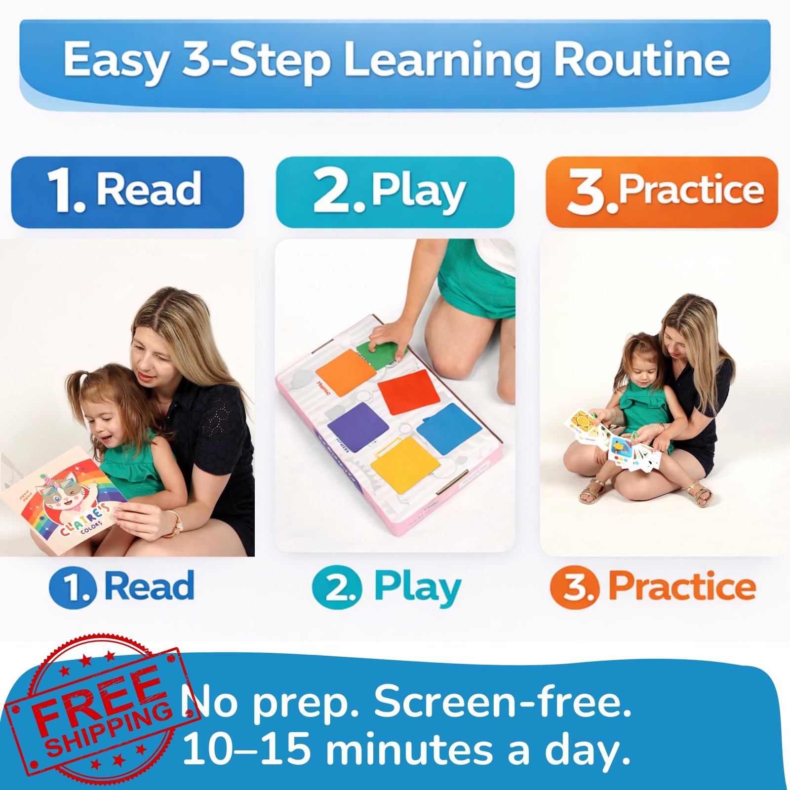 TOYVENTIVE Smart Box Pink Flash Cards Puzzles