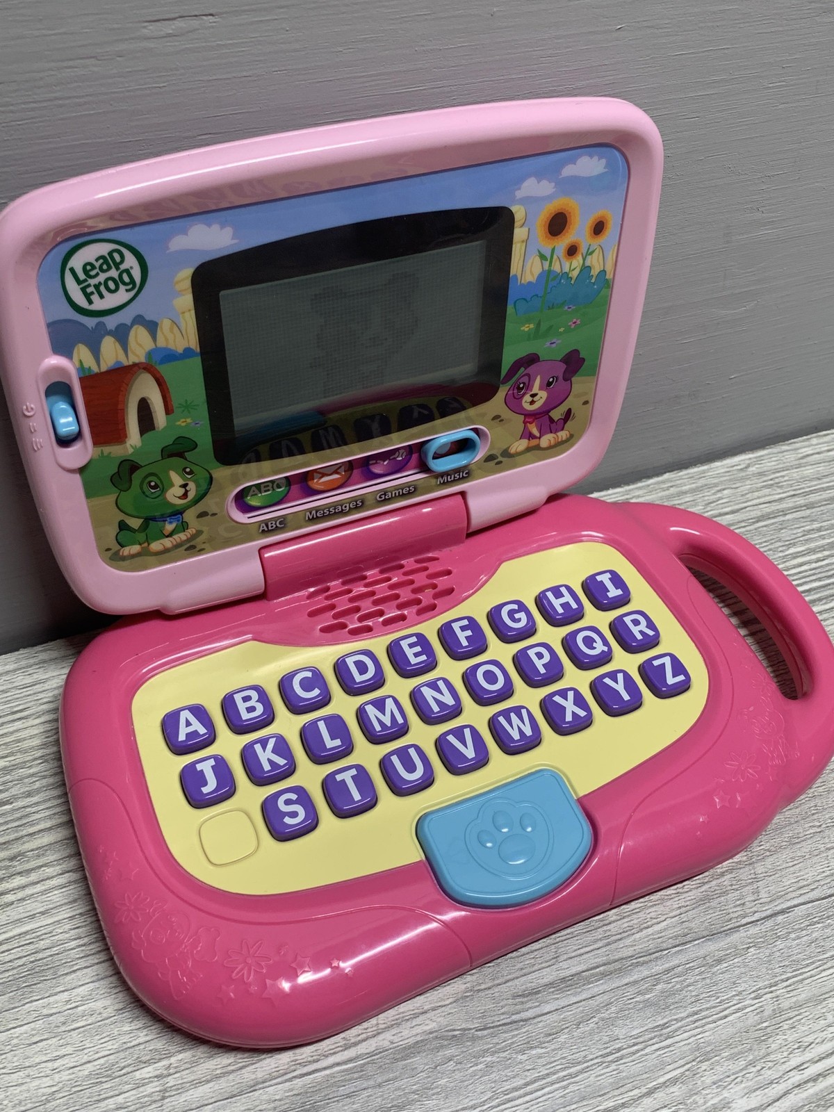 LeapFrog My Own Leaptop Pink Kids Learning Toy Laptop ABC Messages Games Music