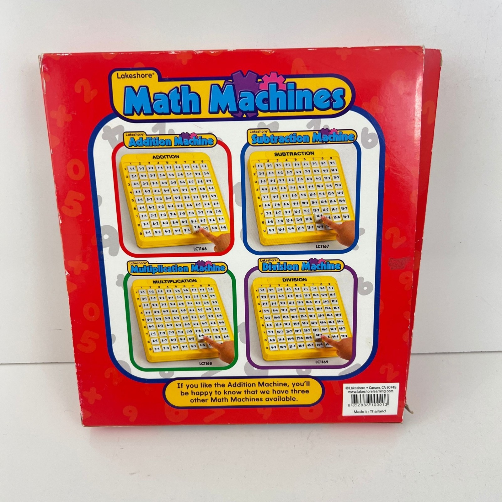 Lakeshore Addition Machine Math Practice Homeschool Early Learning Pop Up Button