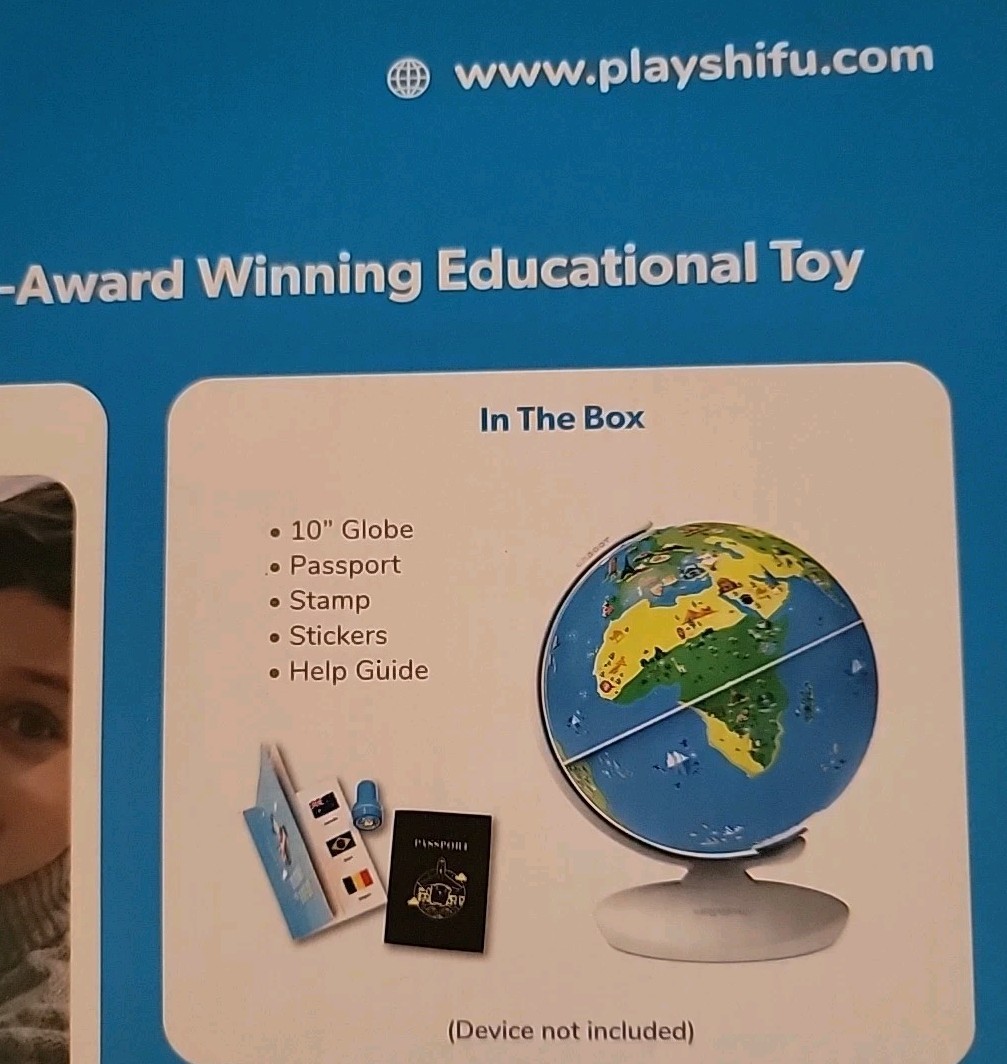 PlayShifu Orboot Earth World Globe Interactive AR Kids STEM Pre-School **Read**
