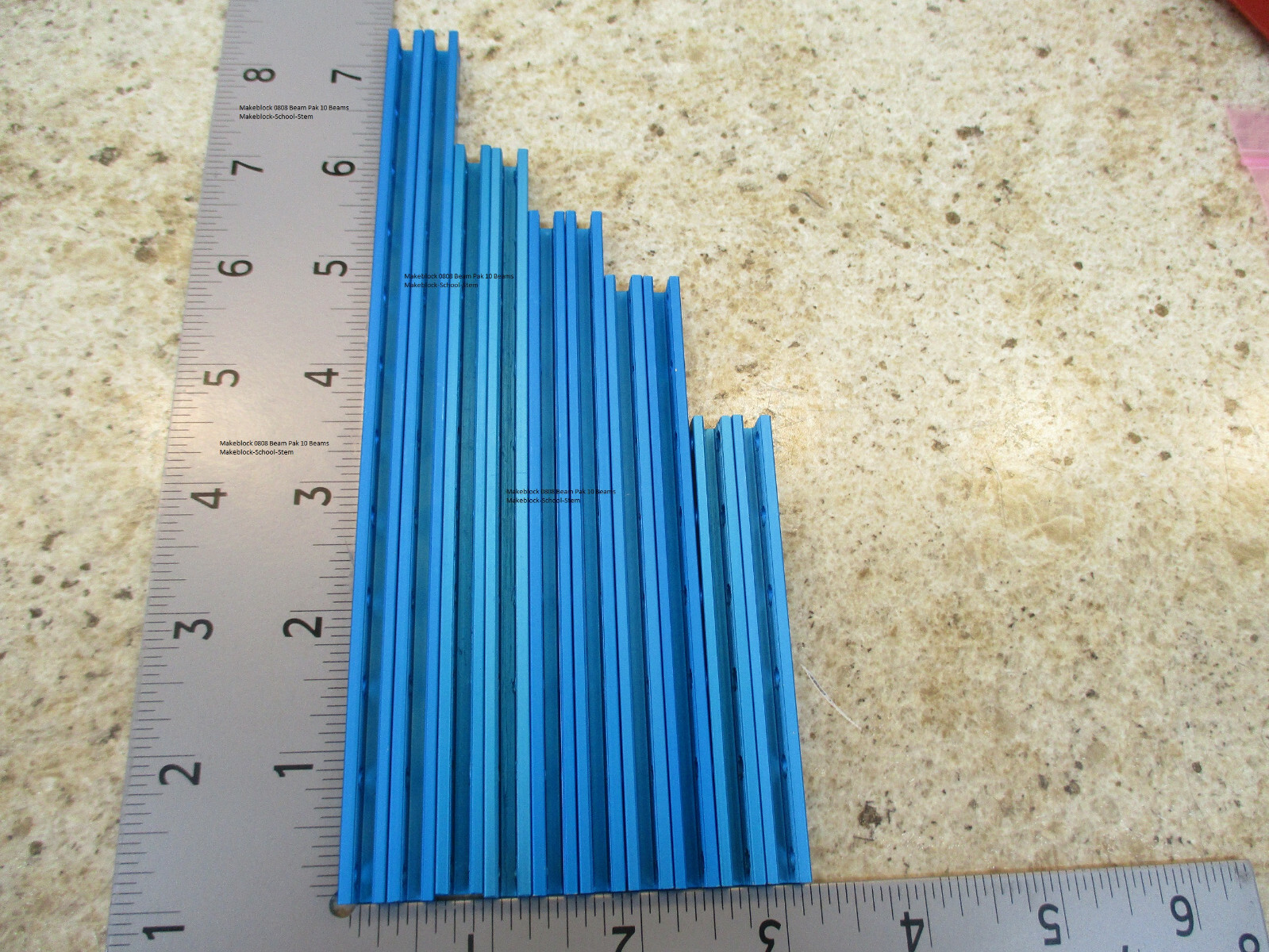 Makeblock Beams ** 0808 Robot Pak Blue ** Standard 10 Beam pak