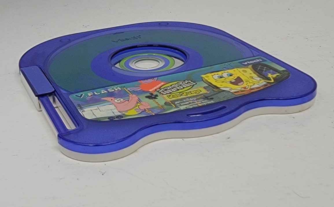 VTech V.Flash Lot of 2 Games Sponge Bob Squarepants & The Incredibles (Untested)