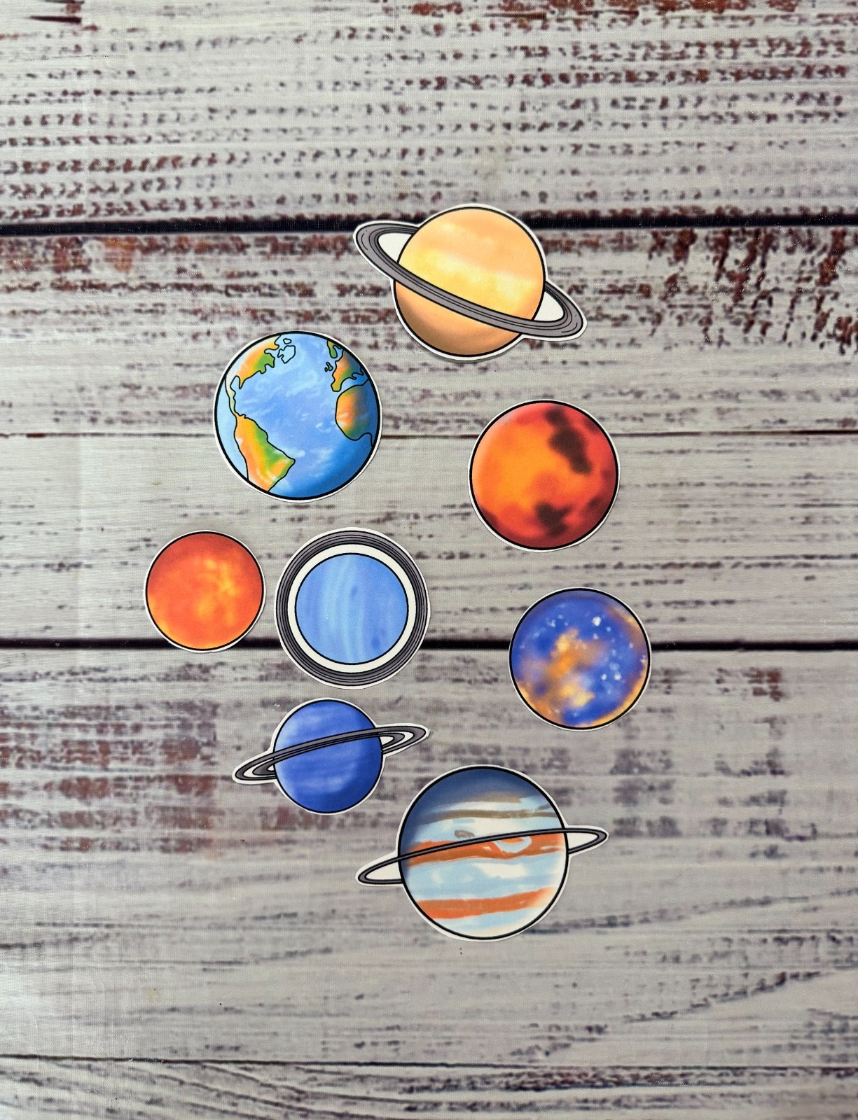 Planet Match Science File Folder Game Kindergarten Autism Special Ed. Preschool