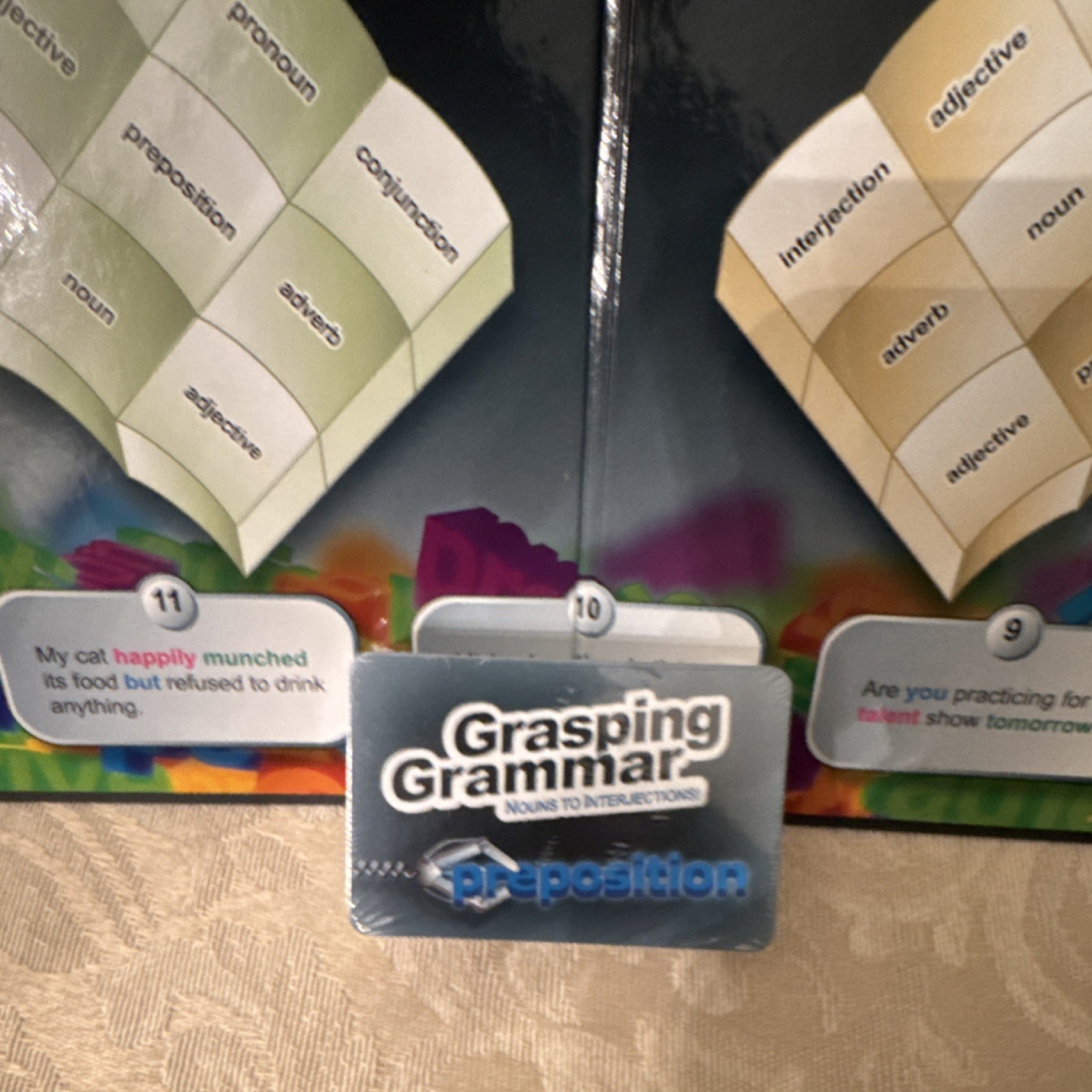 Grasping Grammar Board Game Spelling/Writing Ages 8-11 Reference Card Kids