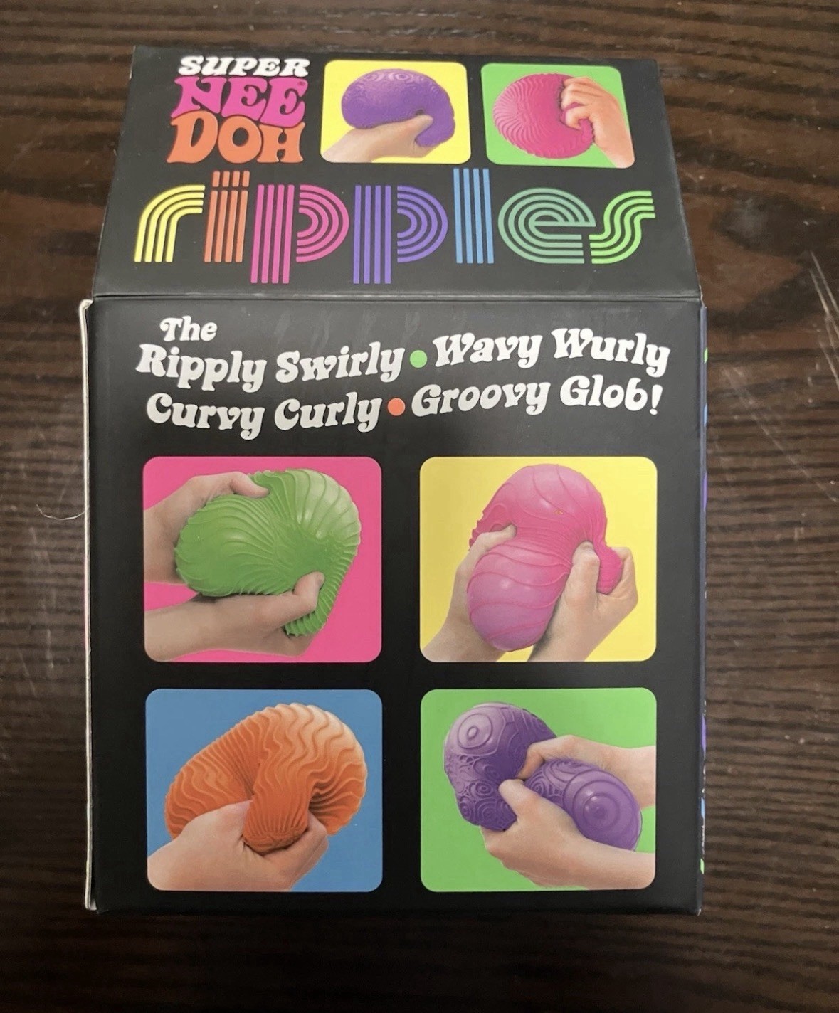 NEW Schylling Super Needoh Ripples XL Pink Giant Squish Stress Ball IN BOX