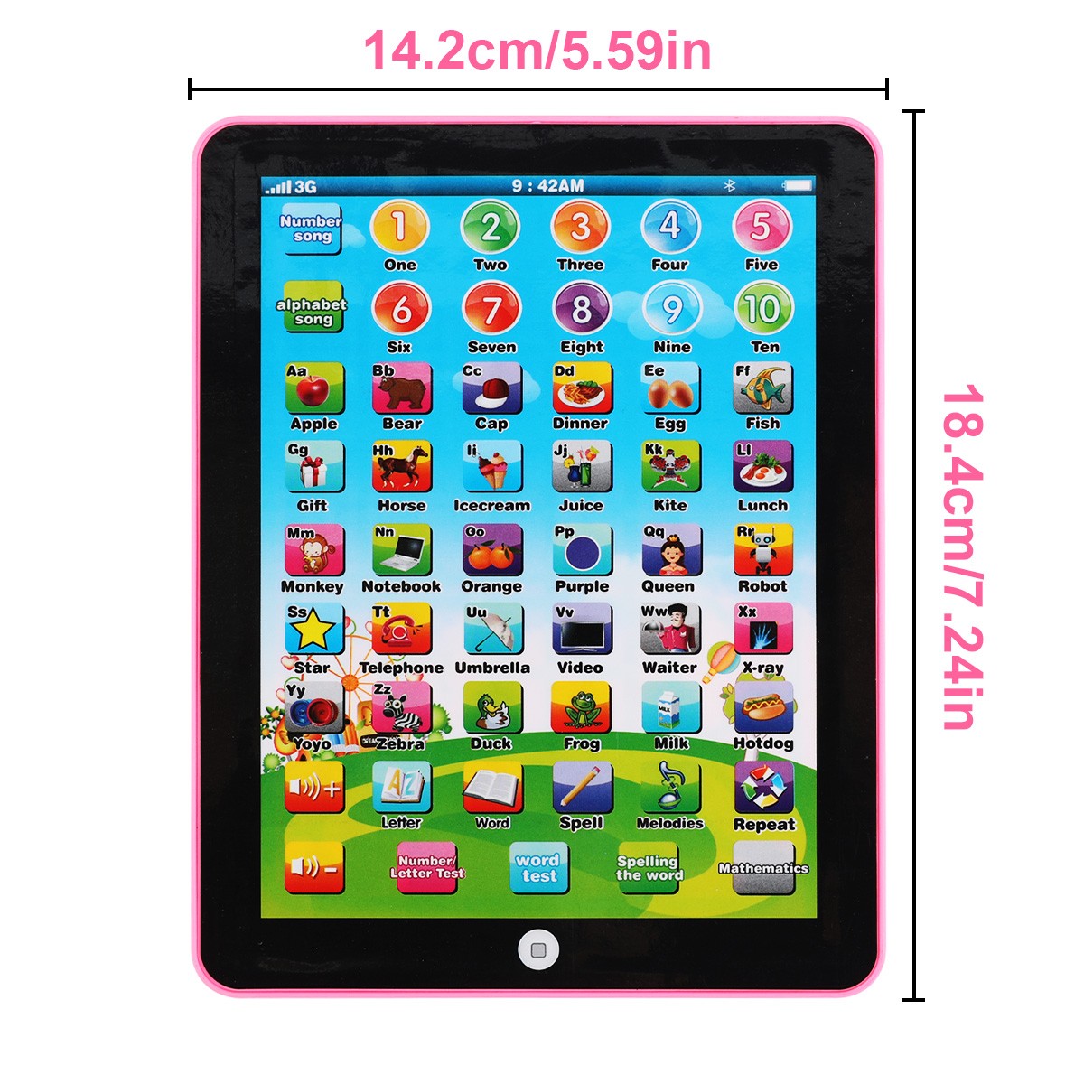 Educational Learning Tablet Toy Cell Phone for Kids Age 2 3 4 5 6 7 8 Years Old