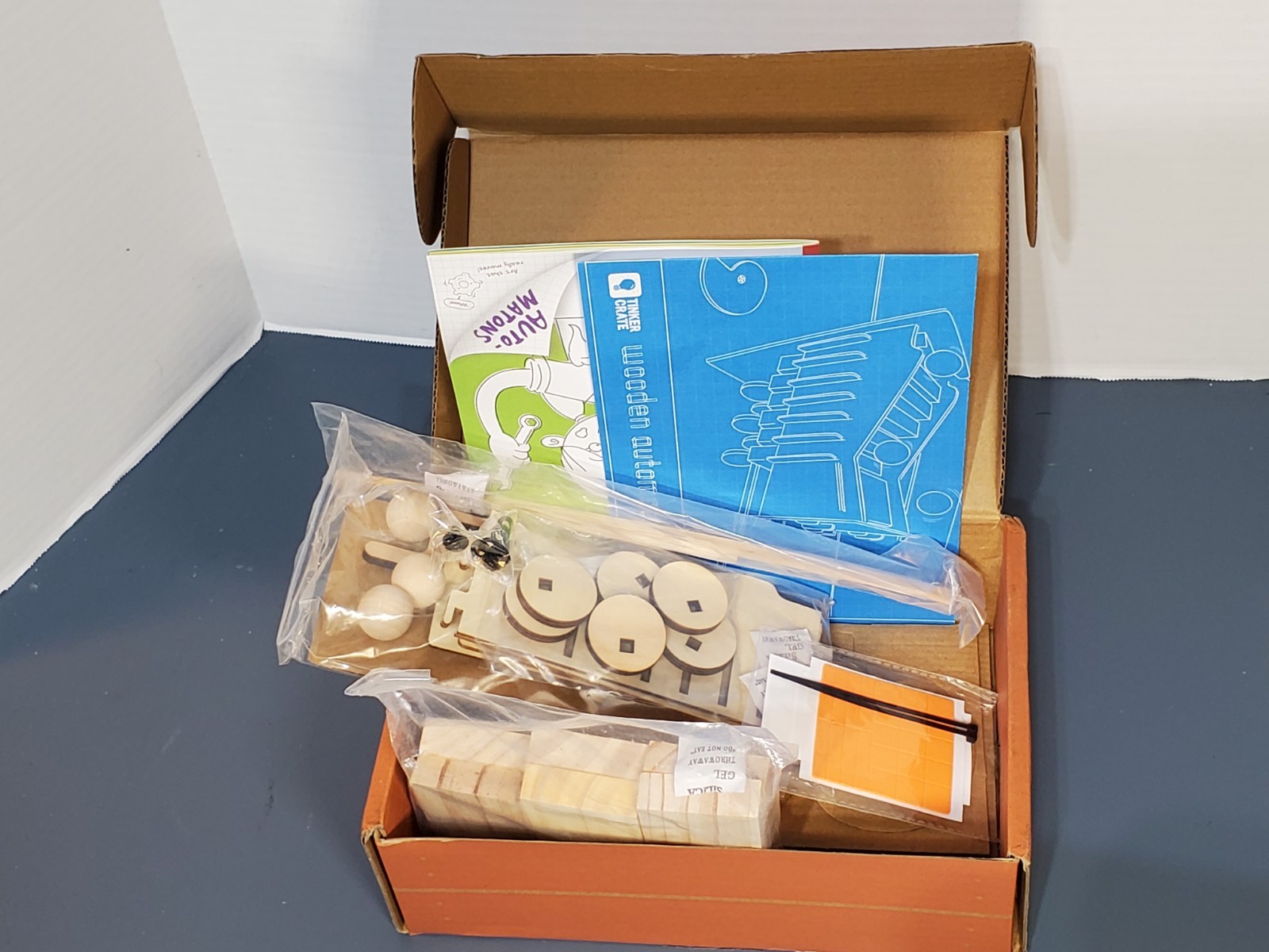 Kiwi Co Tinker Crate Make Your Own “Wooden Automation” Stem Kit Education Toy