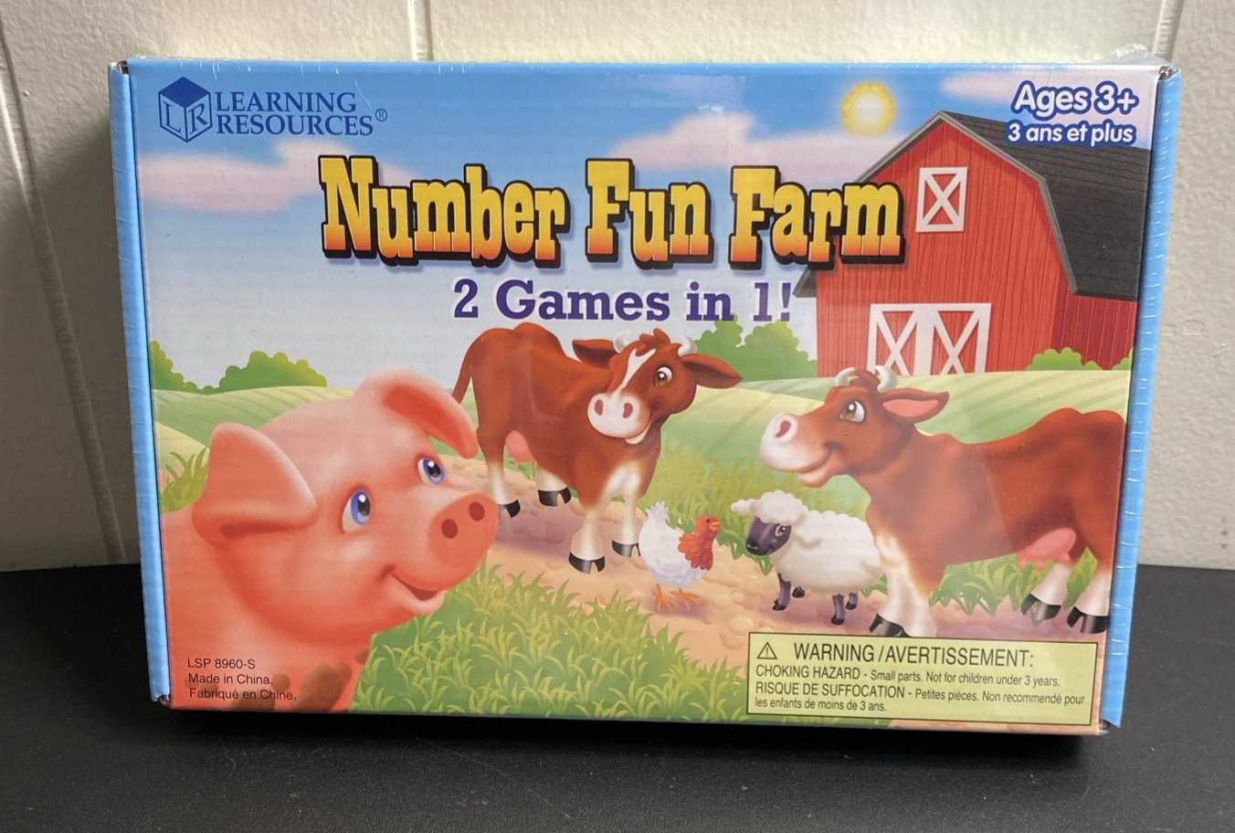 Learning Resources Nip Number Fun Farm 2 Games In 1 Preschool Kids Game Age 3+
