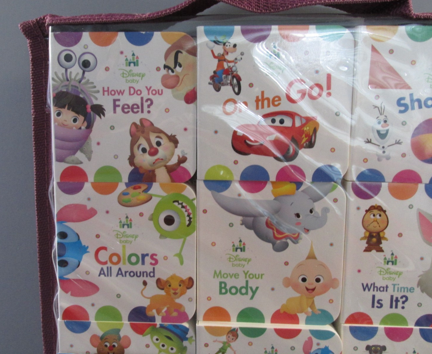 9 Piece PI Kids “Disney Baby” My Read-and-Go Study Board Books