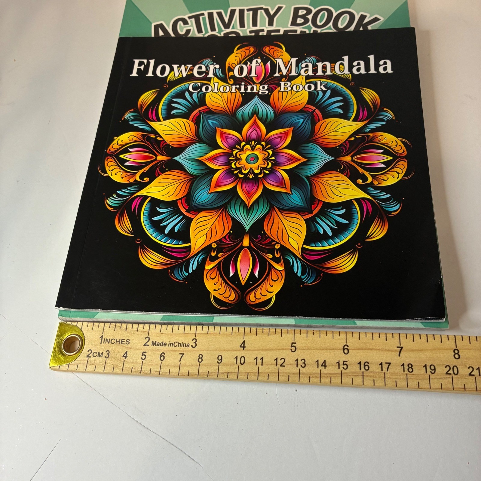 Activity Books For Teens Fun Puzzle Book Mandala Coloring Book Lot of 2 DIY