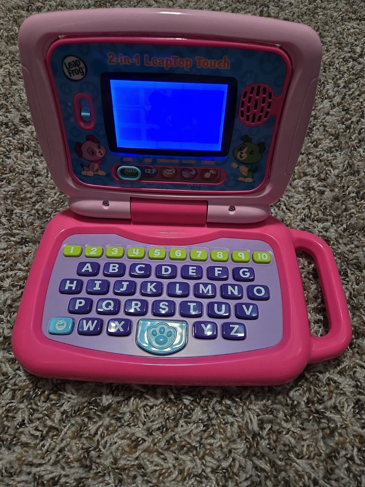 LeapFrog 2 In 1 My Own Leaptop Touch Laptop Tablet Computer For Kids Pink Tested