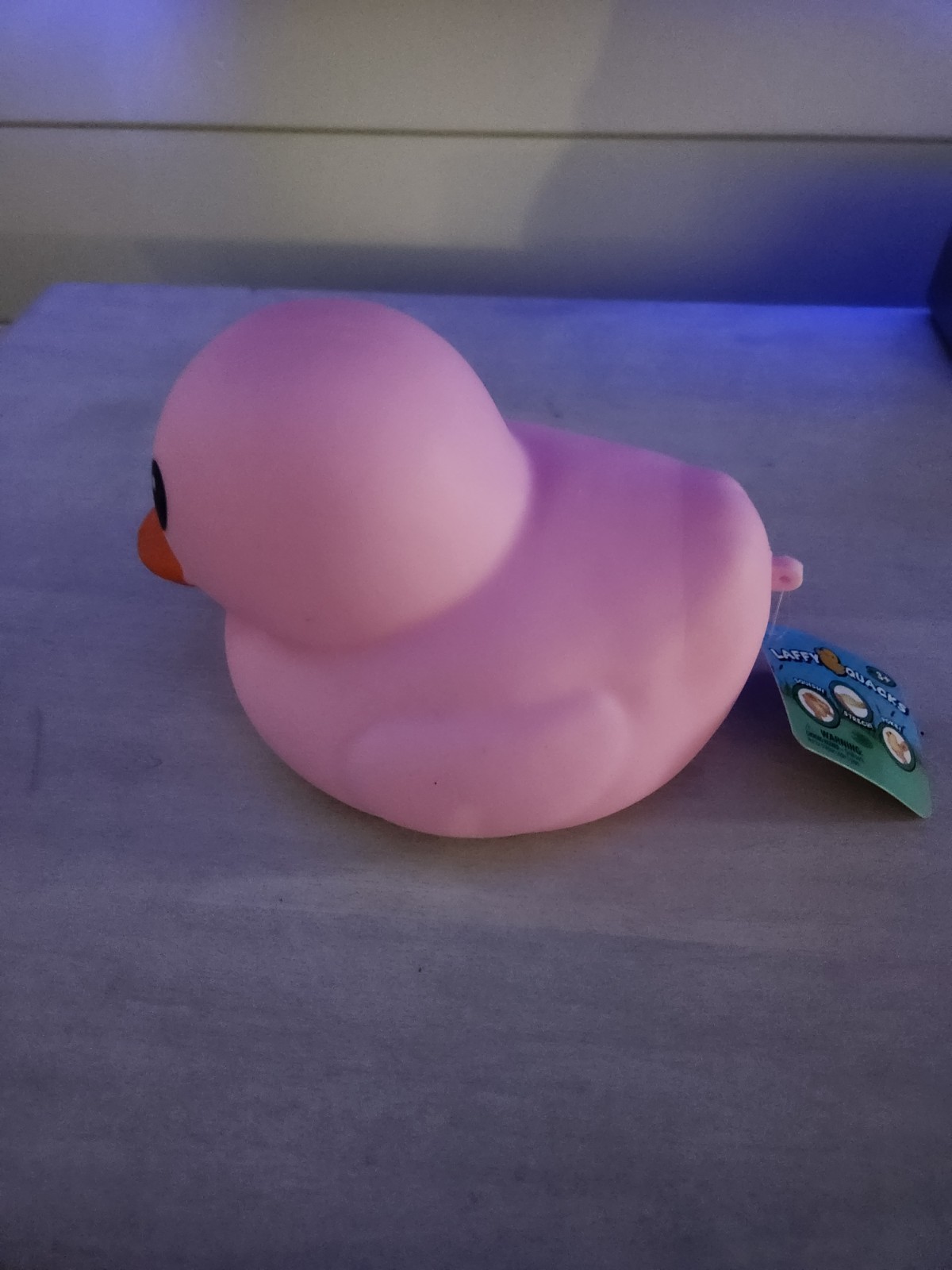 BRAND NEW Jumbo Squishy Duck pink Laffy Quacks 5″ Sunny Days Squishy