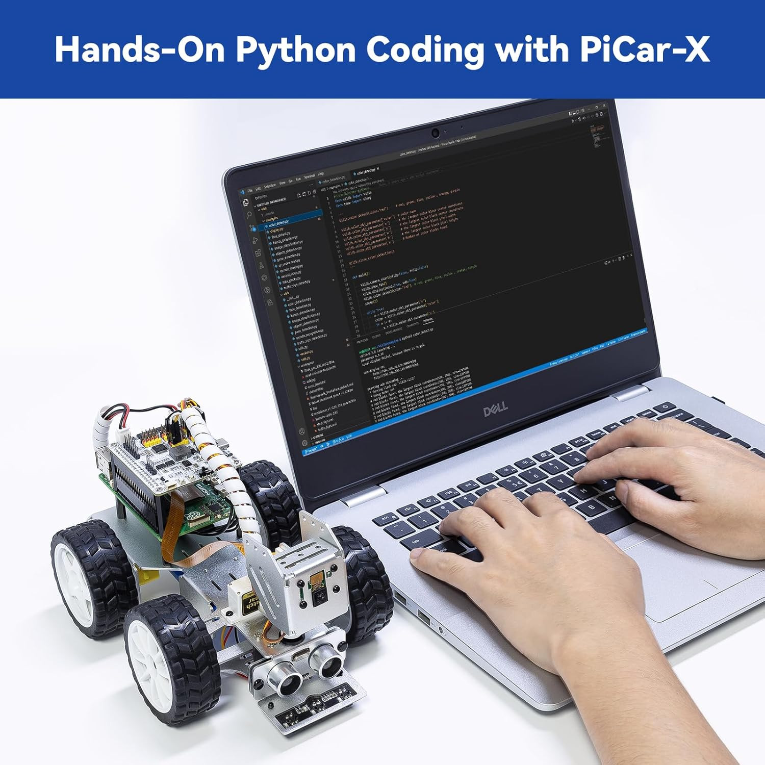 Picar-X AI Video Robot Car Kit for Raspberry Pi 5/4/3B+/Zero 2W, Llms Chatgpt-4O