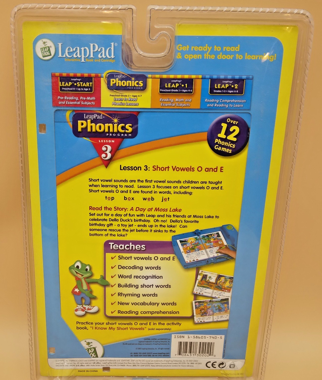 LeapFrog LeapPad Learning System Books Lot Of 3 Math Phonics Pre Reading