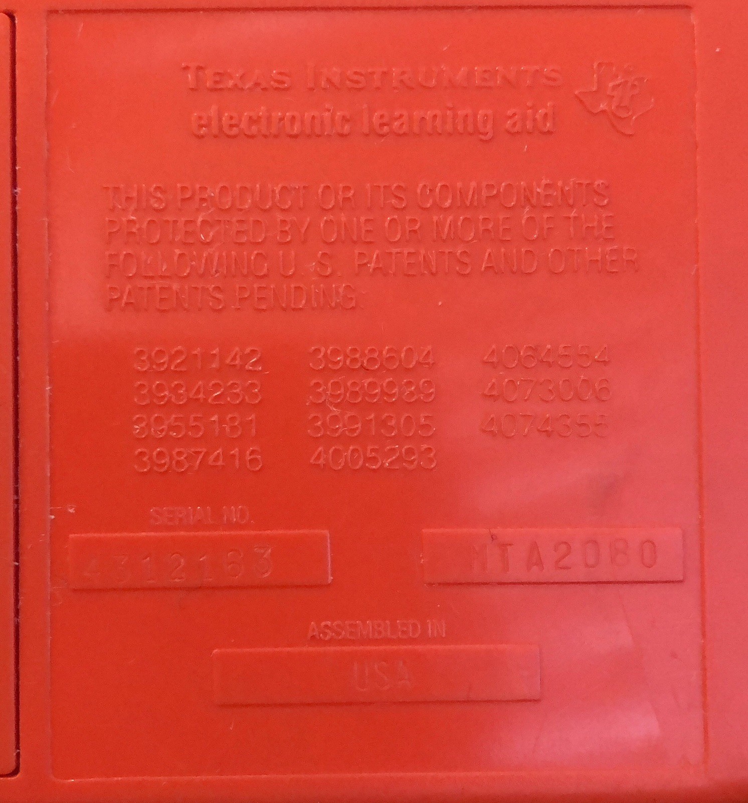 Vintage 1978 Texas Instruments Speak & Spell Tested Working with Activity Book