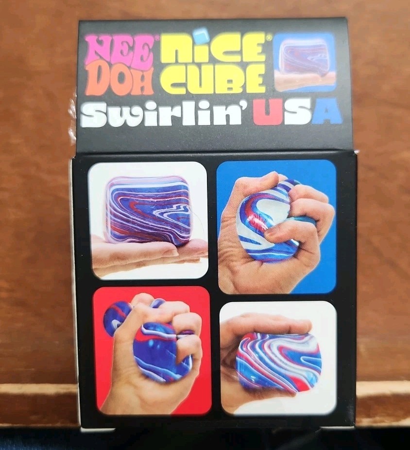 Needoh Nice Cube Swirlin USA Sealed Brand New in Box Nee Doh
