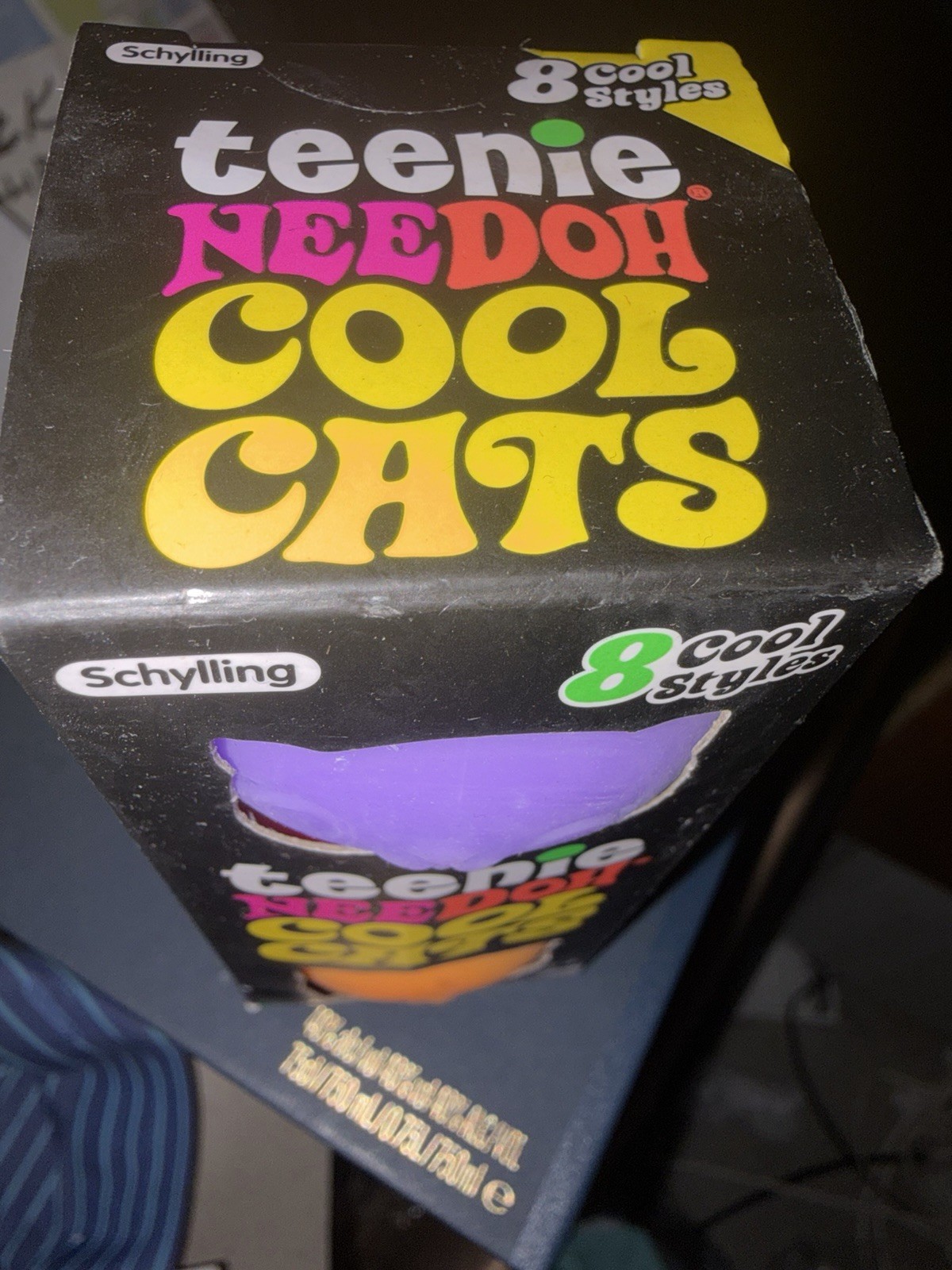 Teenie Needoh Cool Cats 3 Pack Schylling Colorful Squishy Collectibles Sealed