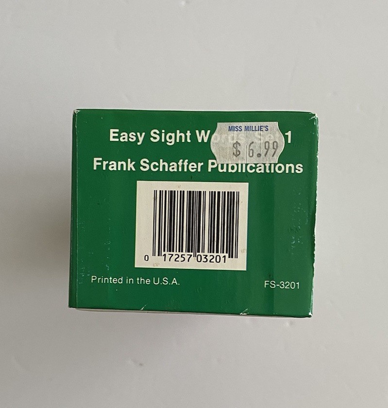 Vintage 1987 Frank Schaffer’s Easy Sight Words Box Set 1 #100 Flash Cards