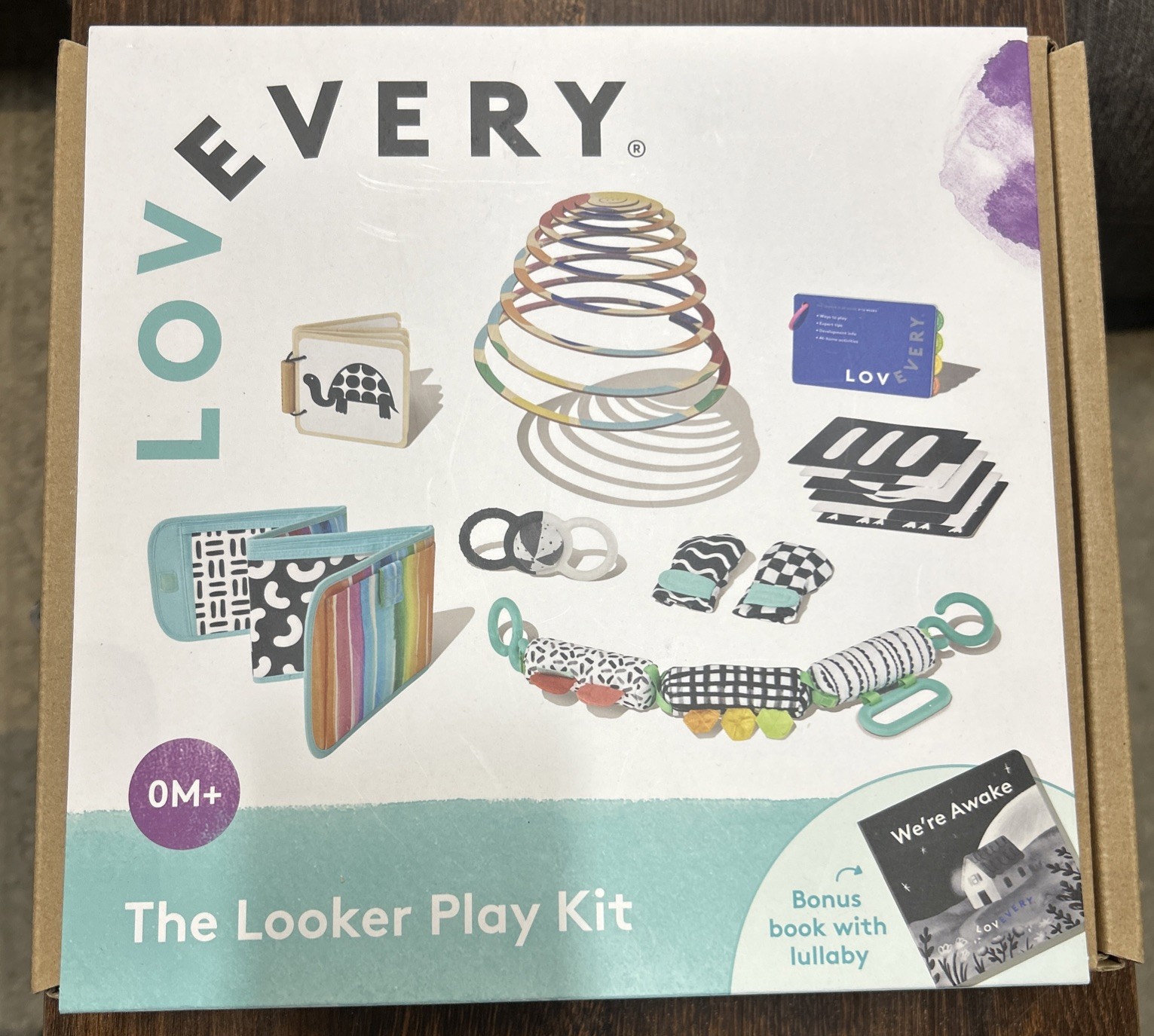 Lovevery The Looker Play Kit Baby Play Kit: Mobile, Rattle, Sensory Toys, Etc.