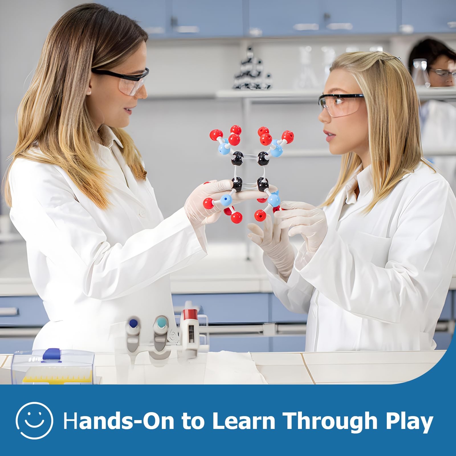Molecular Model Kit, 444 Pcs Organic Molecular Chemistry Set, Atom Element Mo…