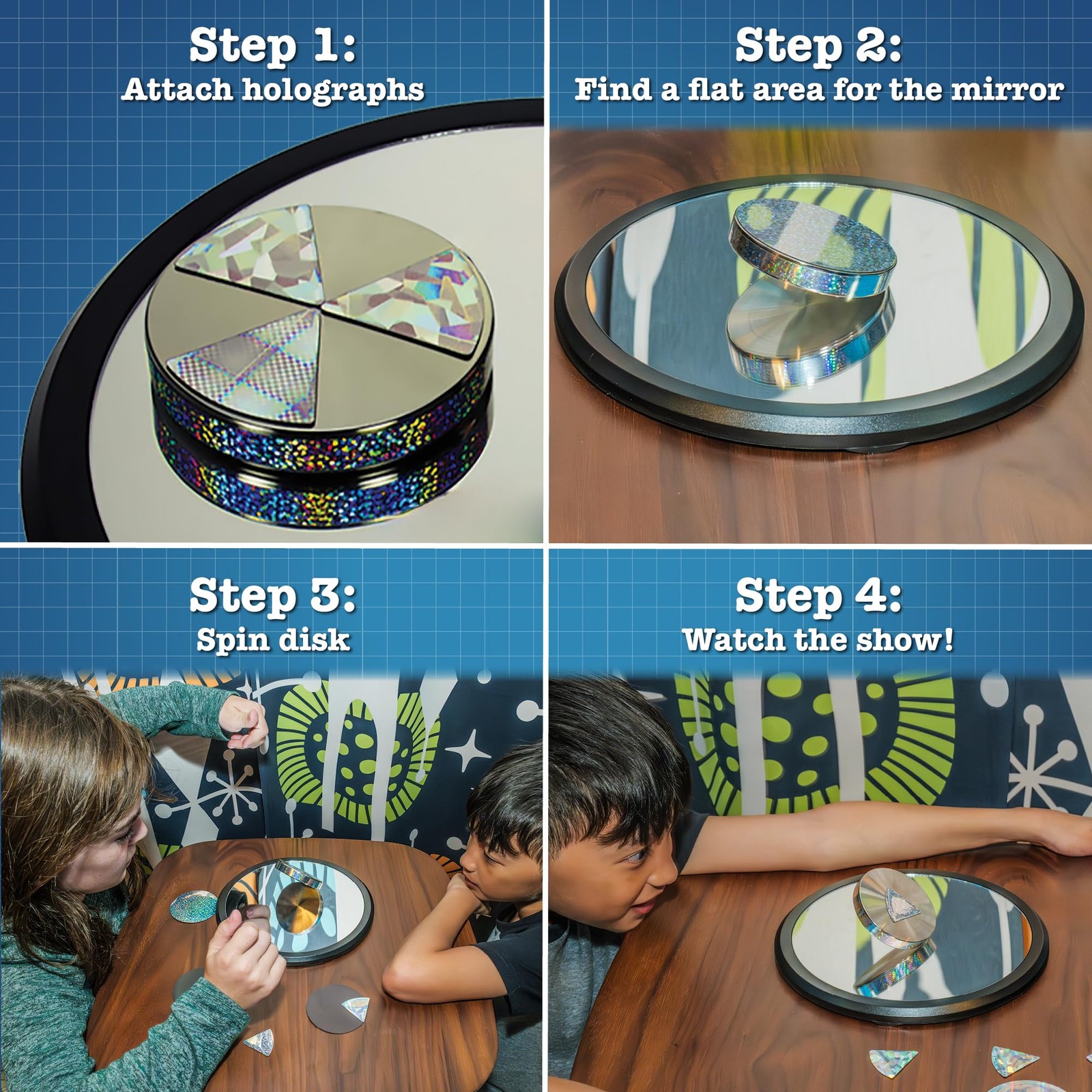 Toysmith Euler’s Disk – Create A Hypnotic Display of Compact, Multi-colored