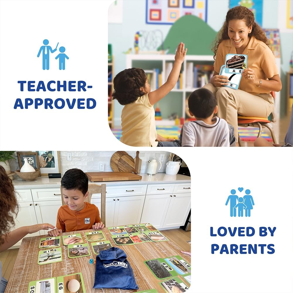 Spelling Games, 224 Flashcards, 208 Wood Letter Tiles, 14 Players, Learning G…
