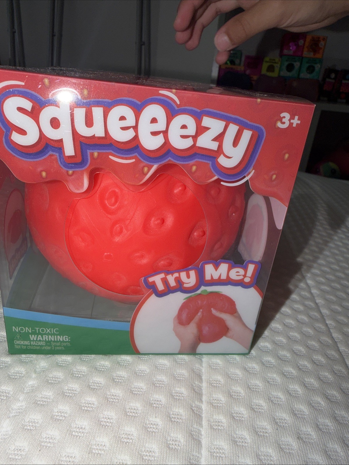 Sunny Days Jumbo Squeezy Strawberry Squishy Toy Stress Relief Viral TikTok