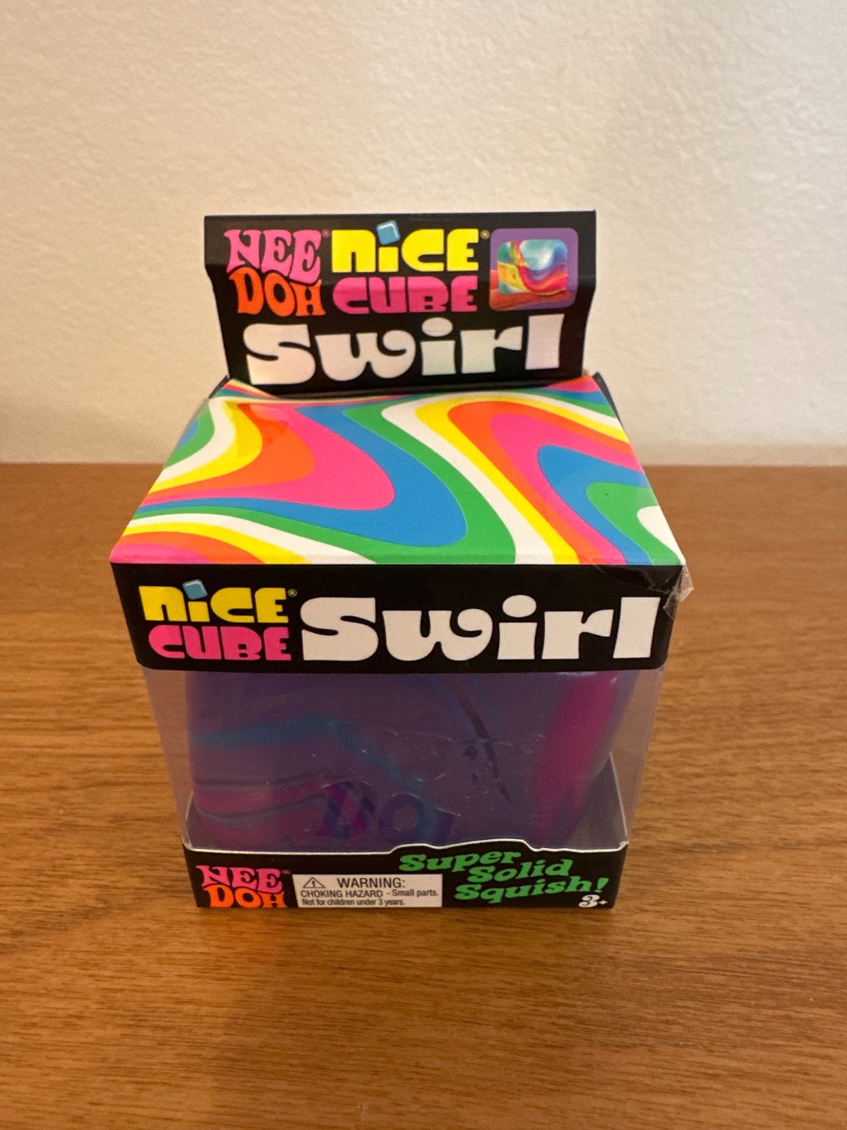 NeeDoh Nice Cube Swirl – Blue/Purple/Pink