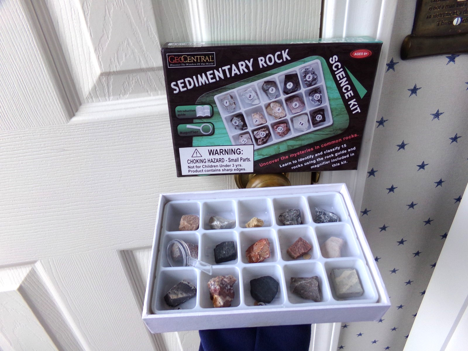 FLAWS Sedimentary Rocks Science Kit GeoCentral 15 Rocks Ages 8+ Magnifying Glass