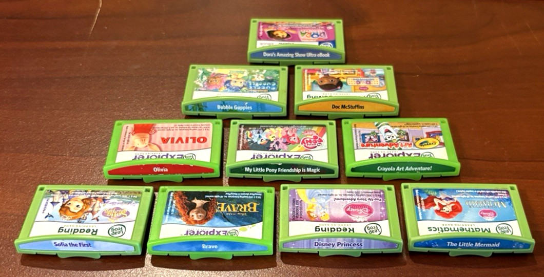 10 Leap Frog LeapPad Explorer Learning Game lot Leap Pad 1 2 or 3 XDI Ultr Plat