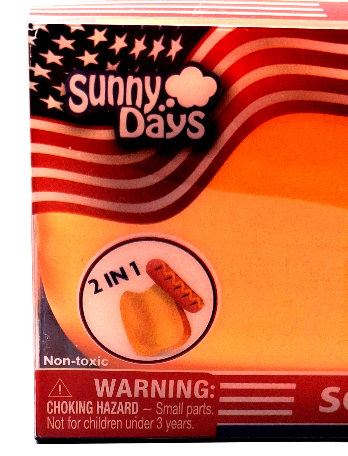Sunny Days Squish Hot Dog 2-in-1 Squishy Sensory Soft Fun Toy Viral Squeeze