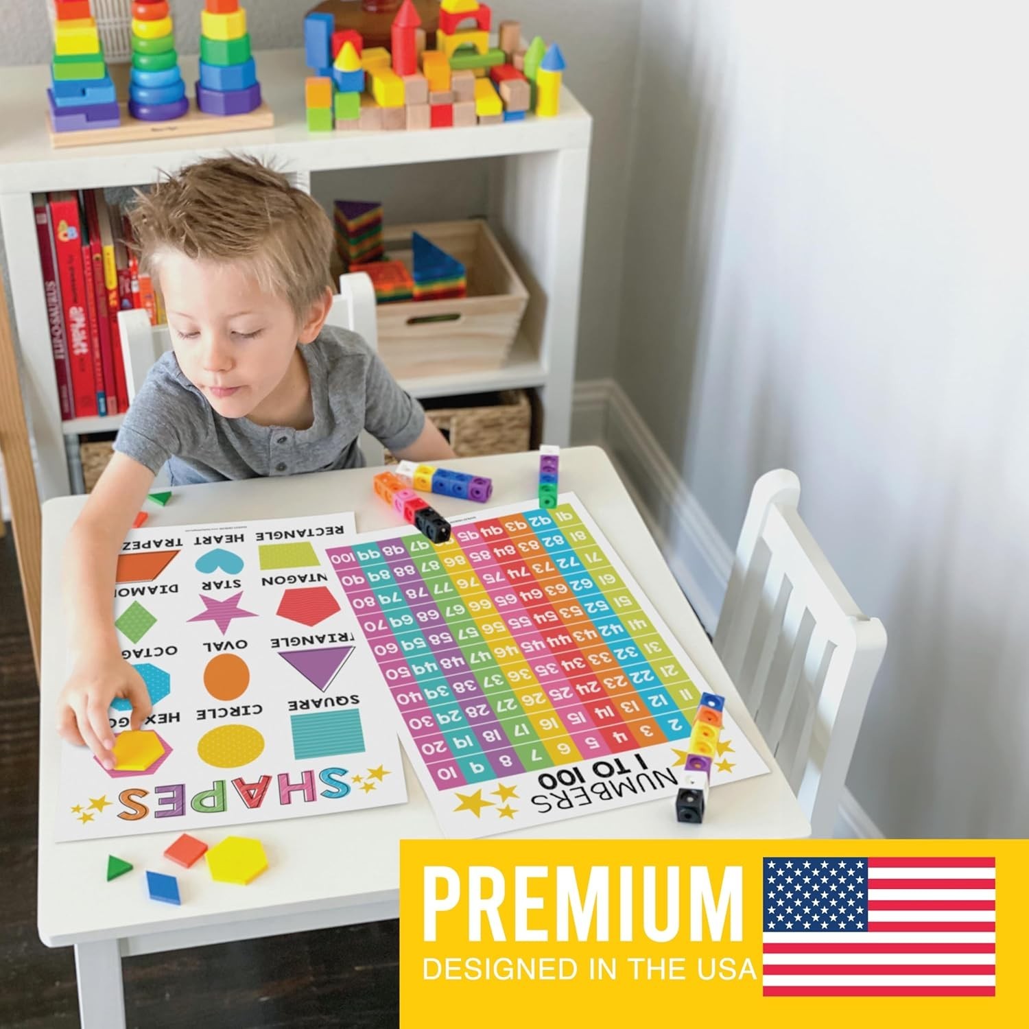 16 Educational Posters for Toddlers 1-3 – Learning Poster for Kids Ages 3-5, …