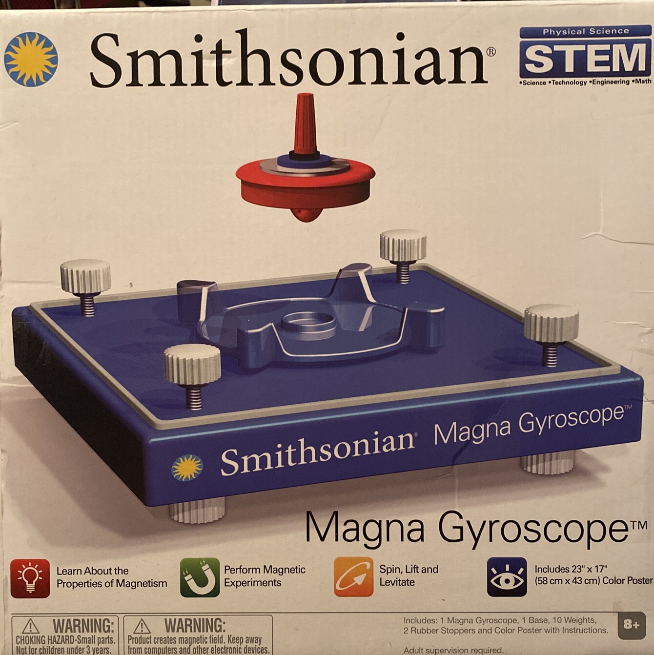 Smithsonian Physical Science STEM Activities Magna Gyroscope Explore Magnetism