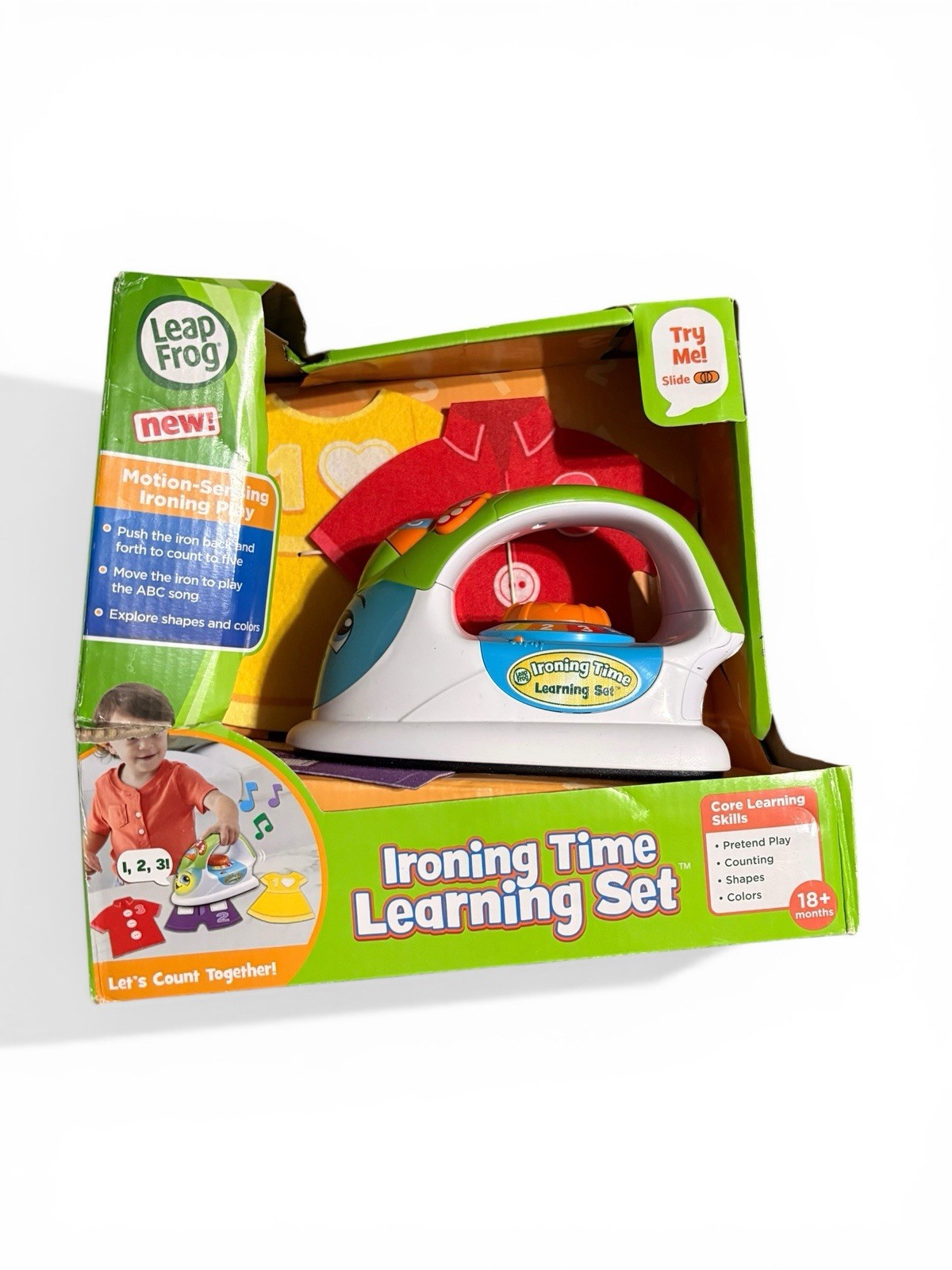 New LEAPFROG Ironing Time Learning Set – Motion-Sensing Play Toy 18mo+ See Desc