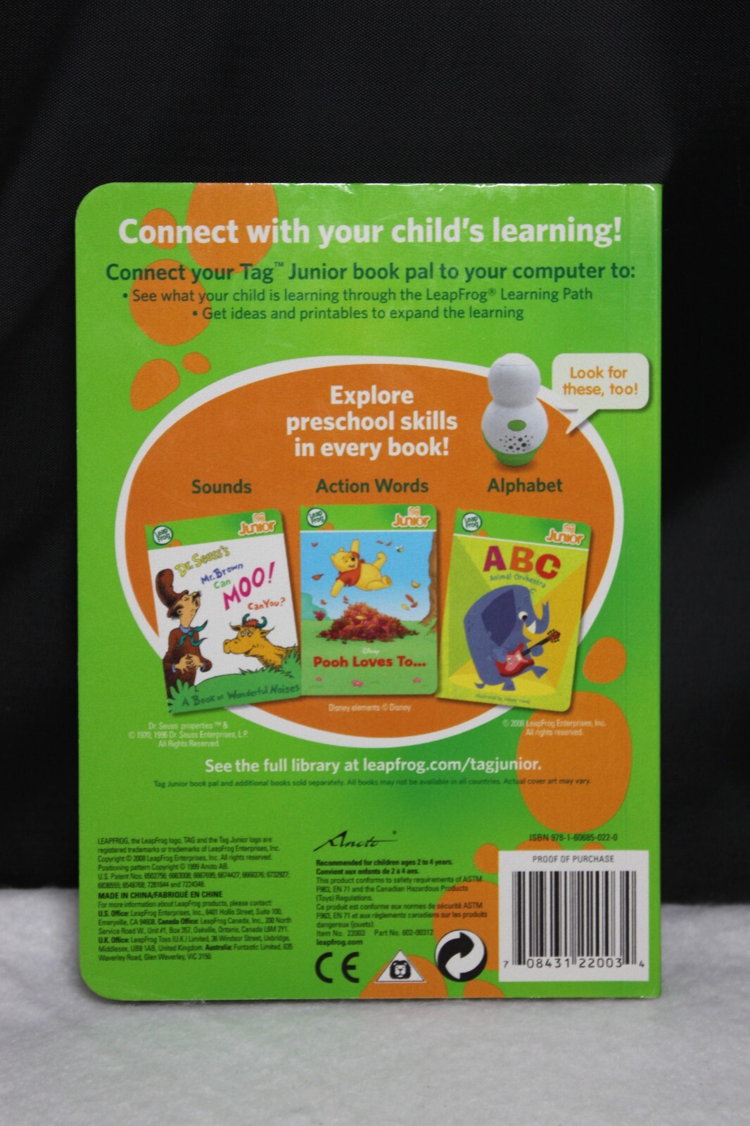 Leap Frog Tag Junior Lot of 3 Books The Backyardagins 123 Dora & If I were