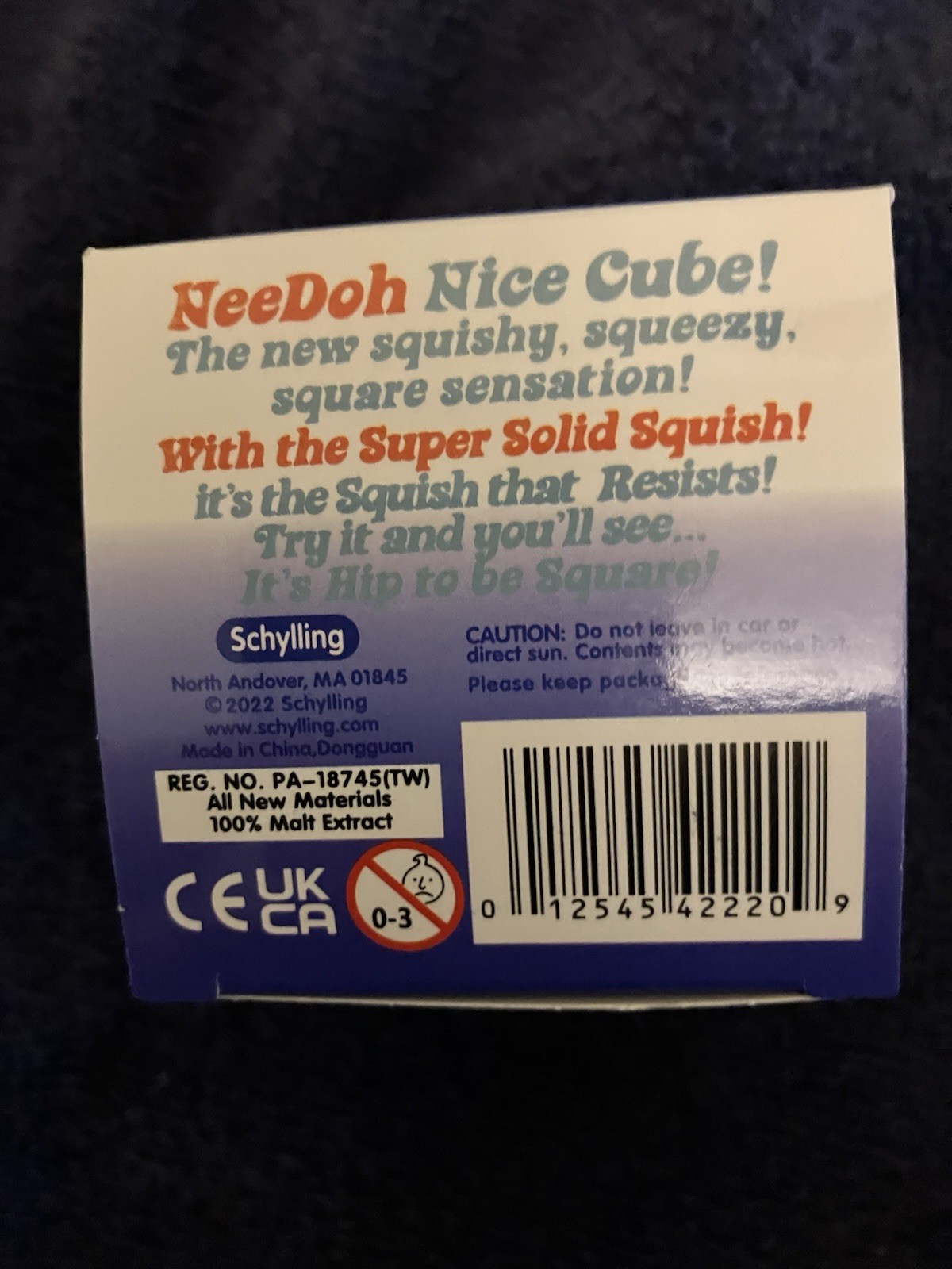 NeeDoh Red Bull Cube Stupid Squish New In Box