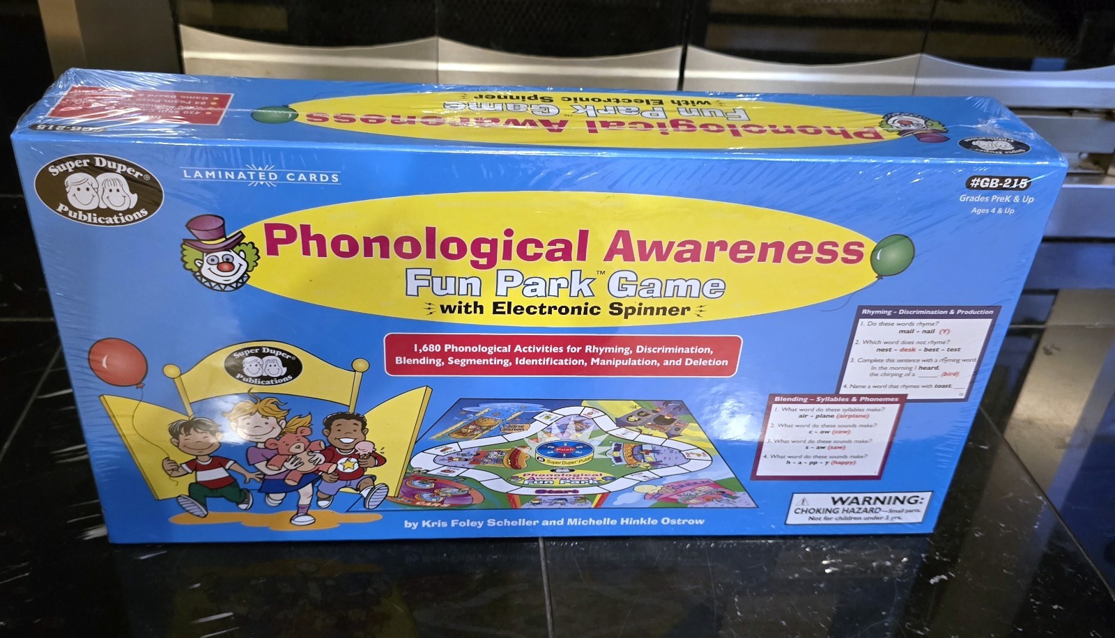 Phonological Awareness Fun Park With Electronic Spinner Super Duper Publications