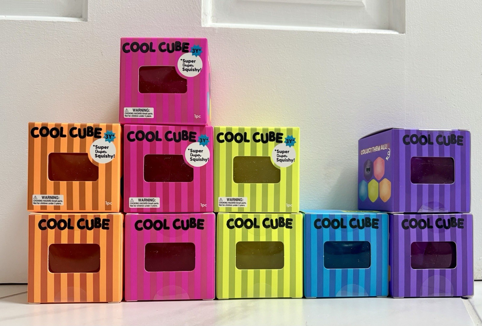 ** TEN**J’ADORE Cool Cube Super Duper Squishy Tactile Squeeze Toy—FREE SHIP